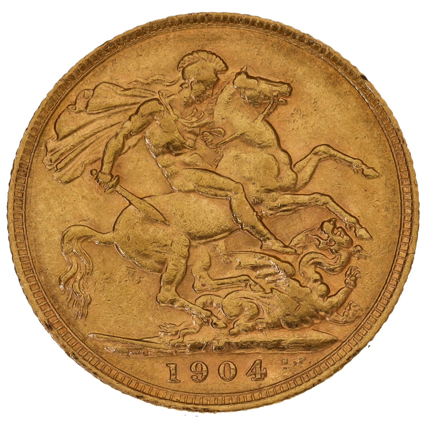 22ct Gold King Edward VII Full Sovereign Coin 1904 | H&T