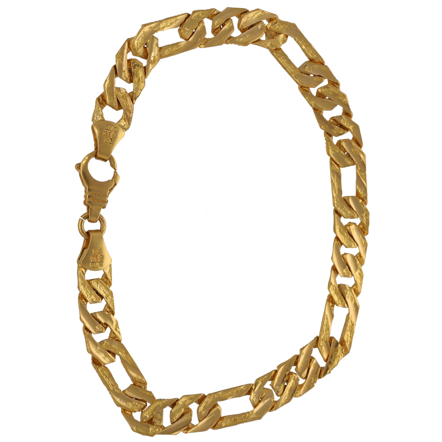 22ct Gold Figaro Bracelet
