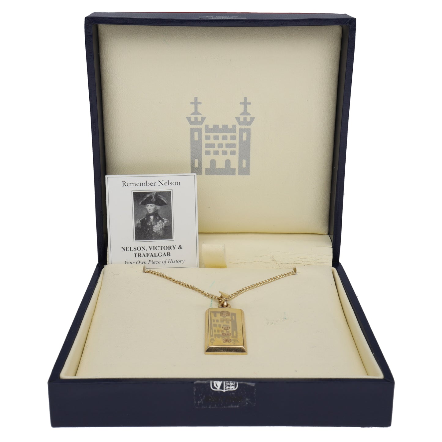 9ct Gold Nelson Ingot Pendant With Chain