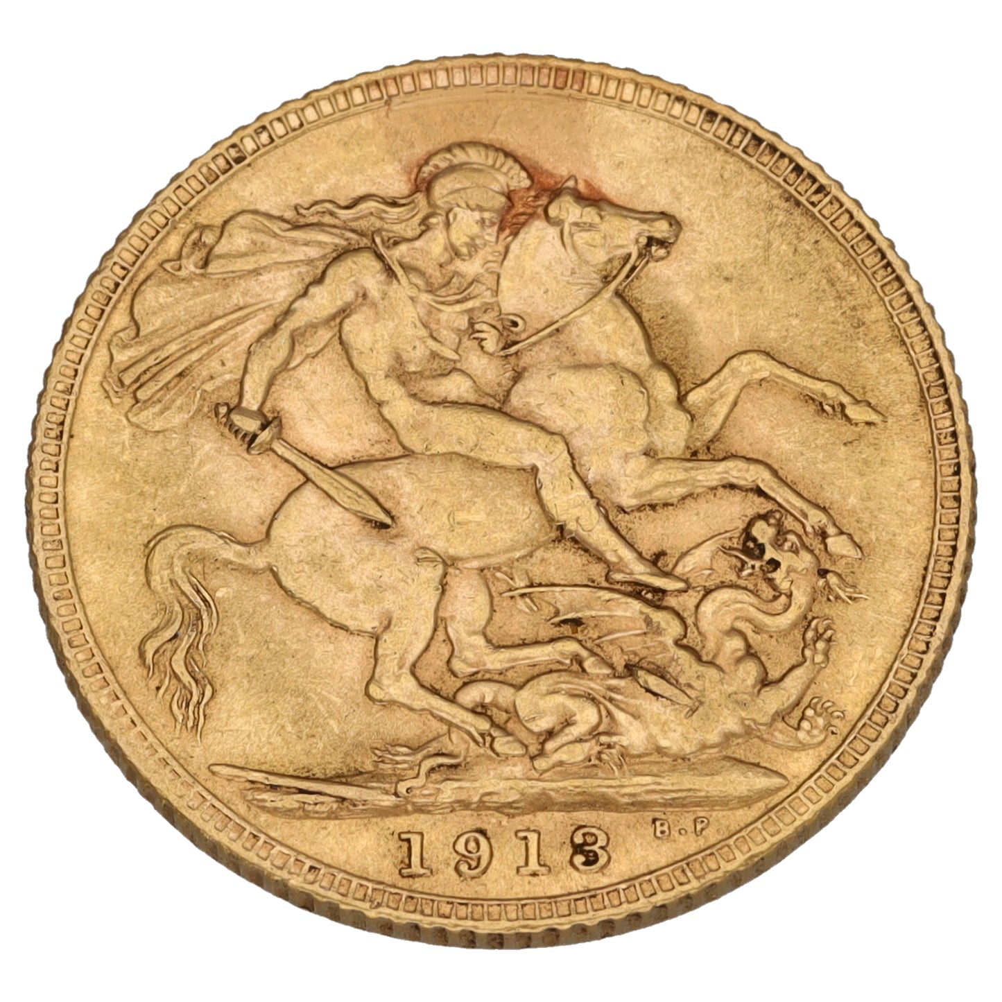 22ct Gold King George V Full Sovereign Coin 1913