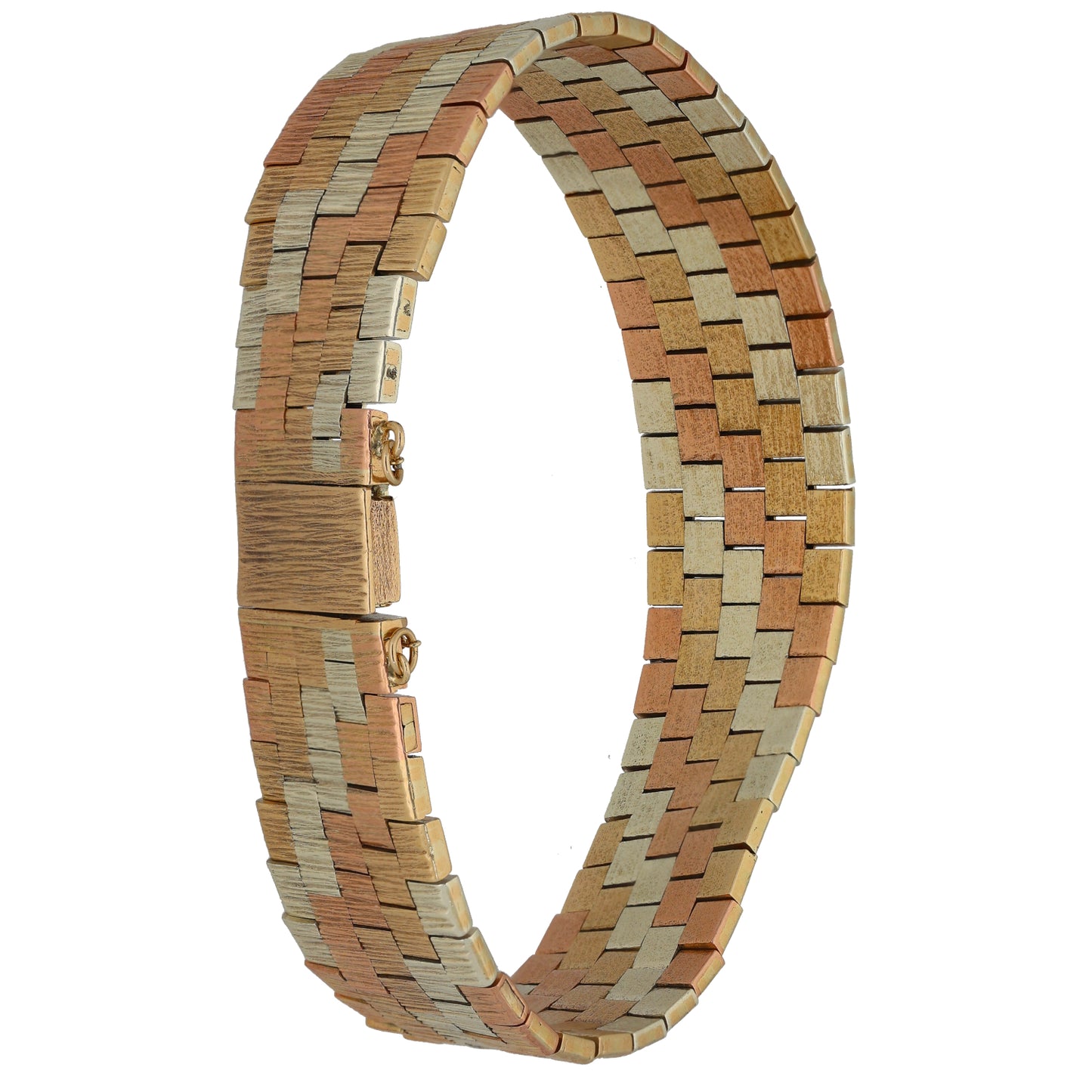 9ct Tri-Colour Gold Fancy Bracelet