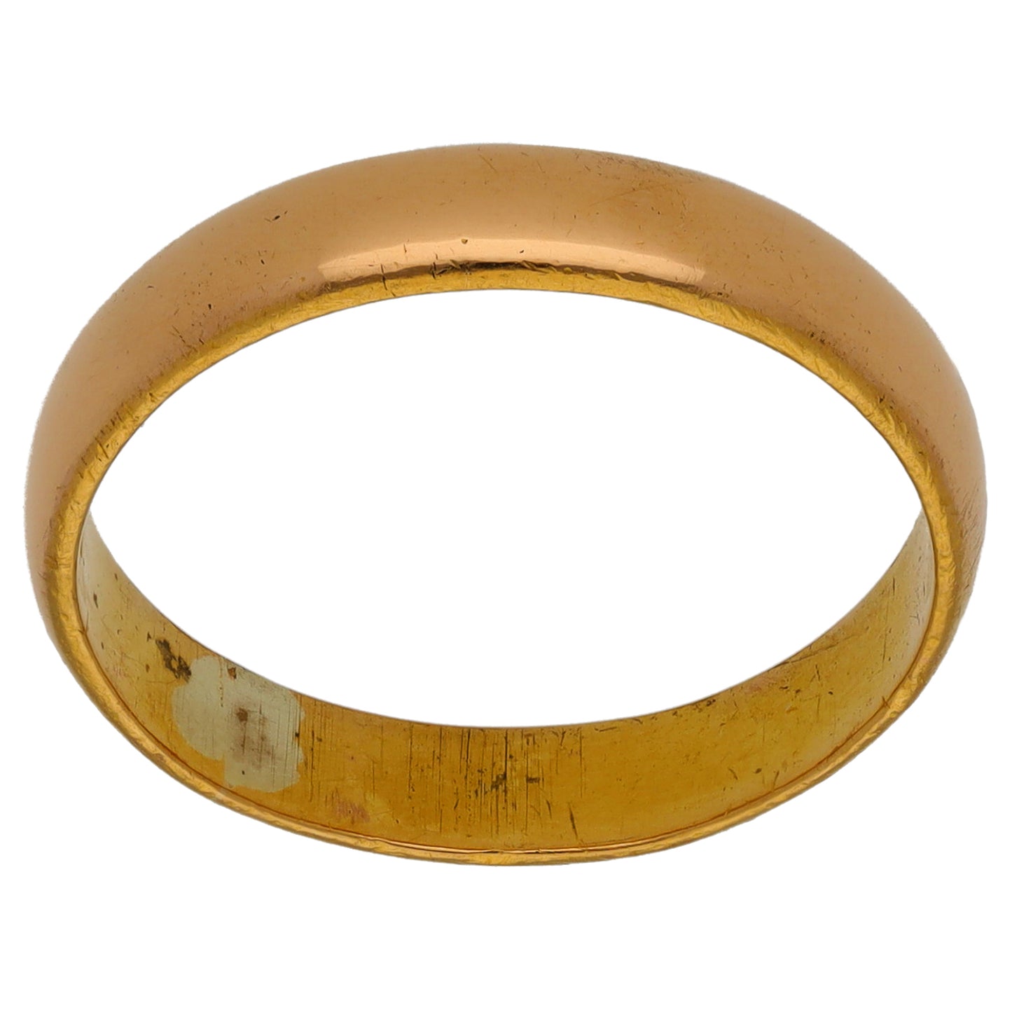 22ct Gold Plain Wedding Ring Size N