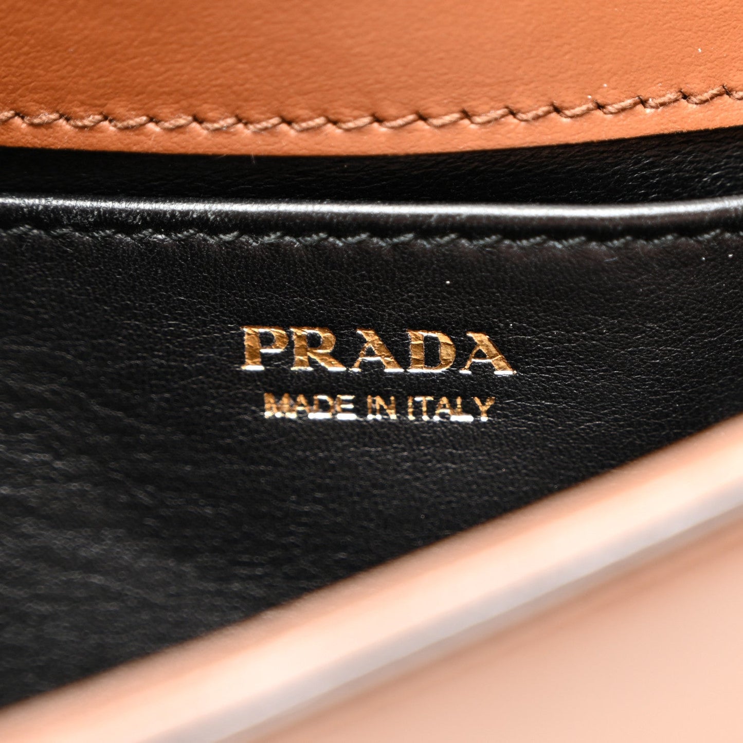 Prada Corsaire City Calf Leather Bag - Cognac