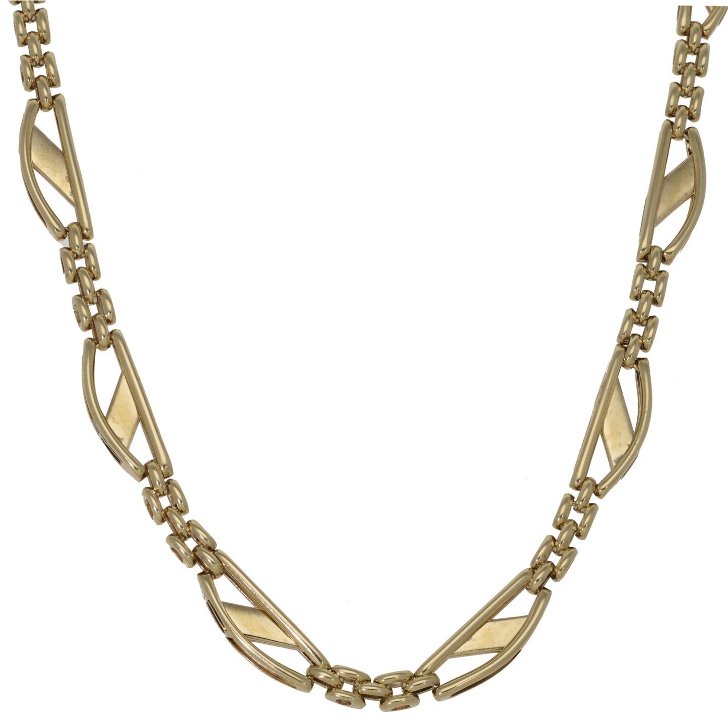 9ct Gold Fancy Necklace 16"