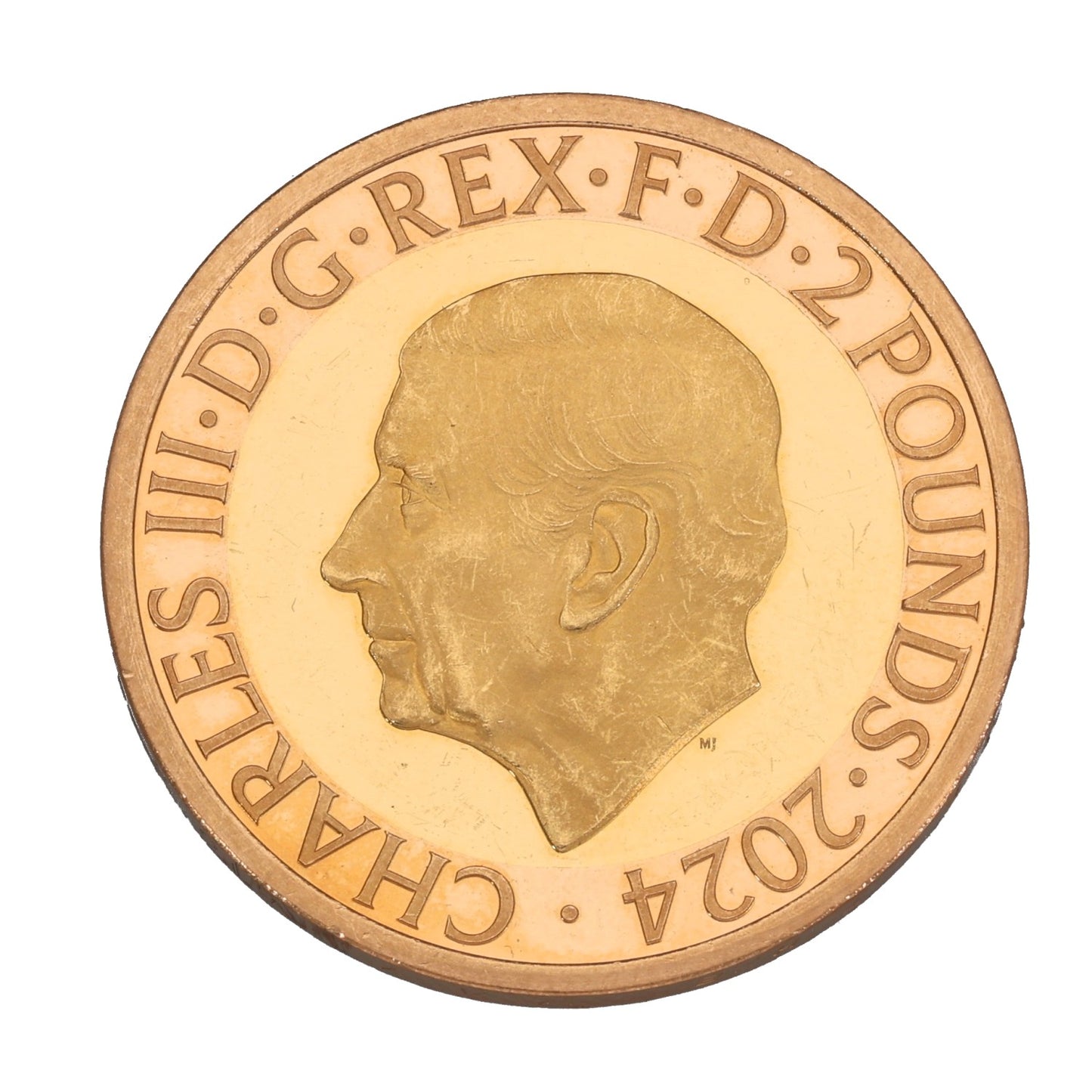 22ct Gold 150th Anniversary Birth Of Winston Churchill Two Pounds Coin 2024