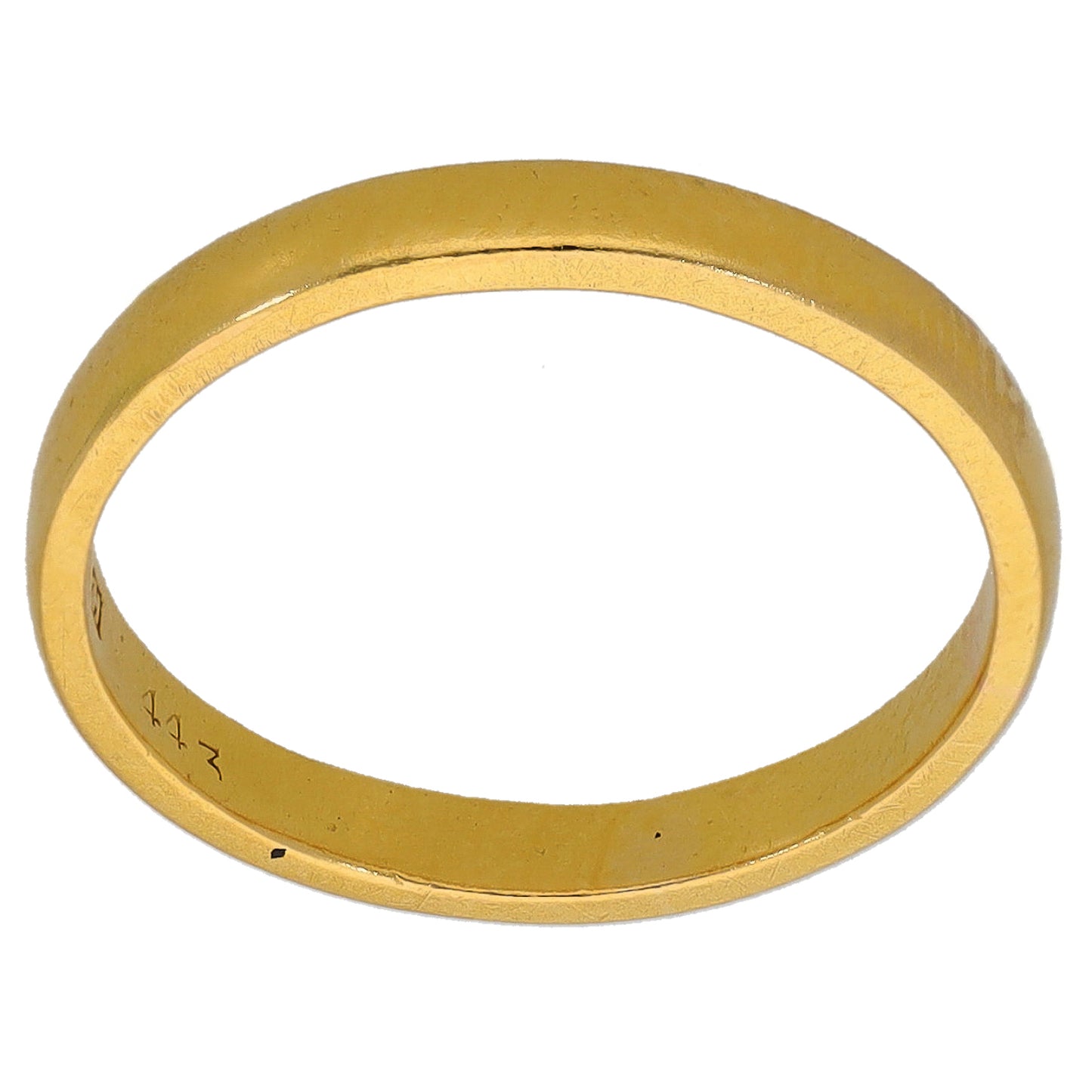22ct Gold Plain Wedding Ring Size L