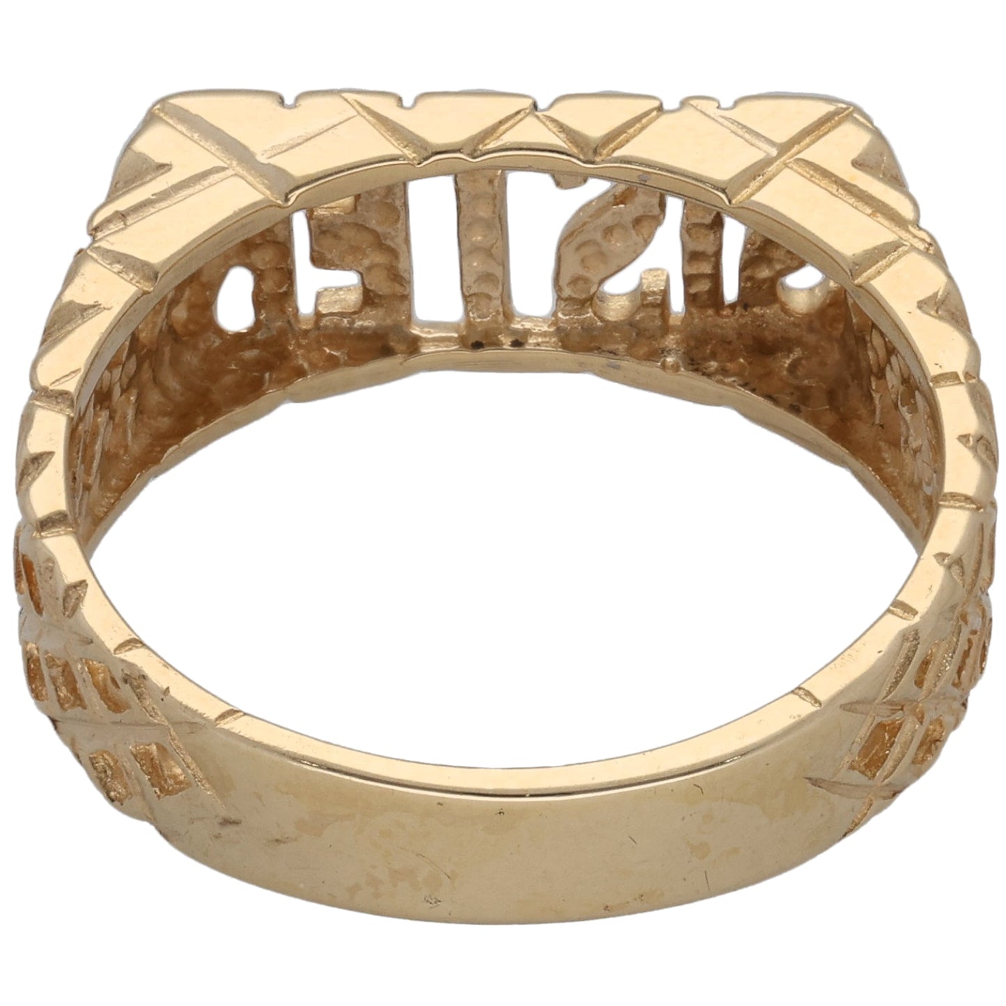 9ct Gold Sister Ring Size N