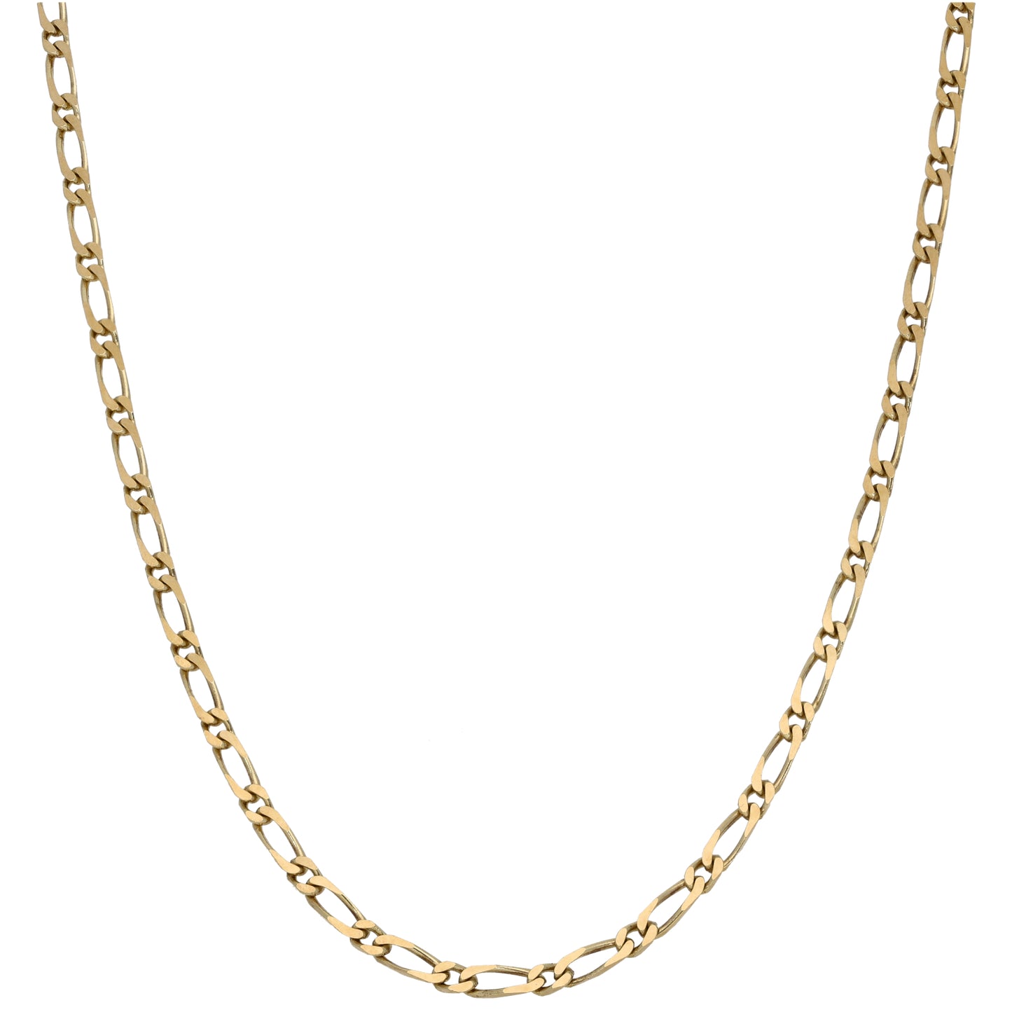9ct Gold Figaro Chain 18"