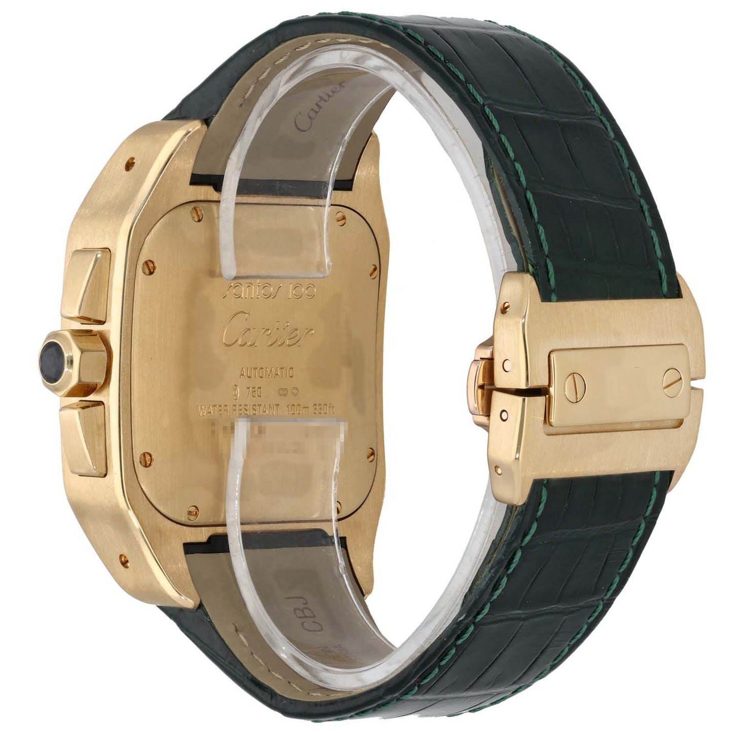 Cartier Santos 100 W20096Y1 41mm Gold Watch