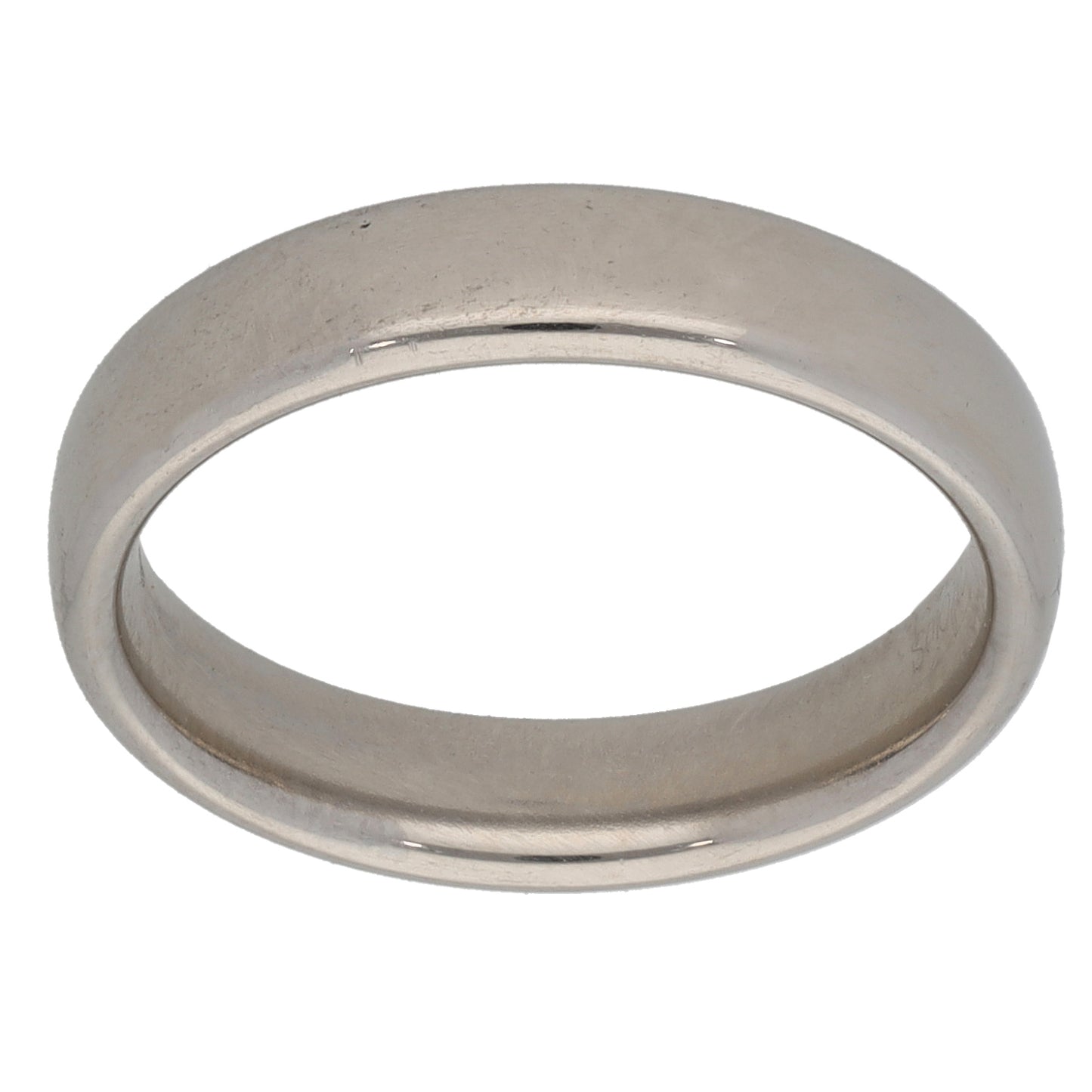 Platinum Plain Wedding Ring Size L