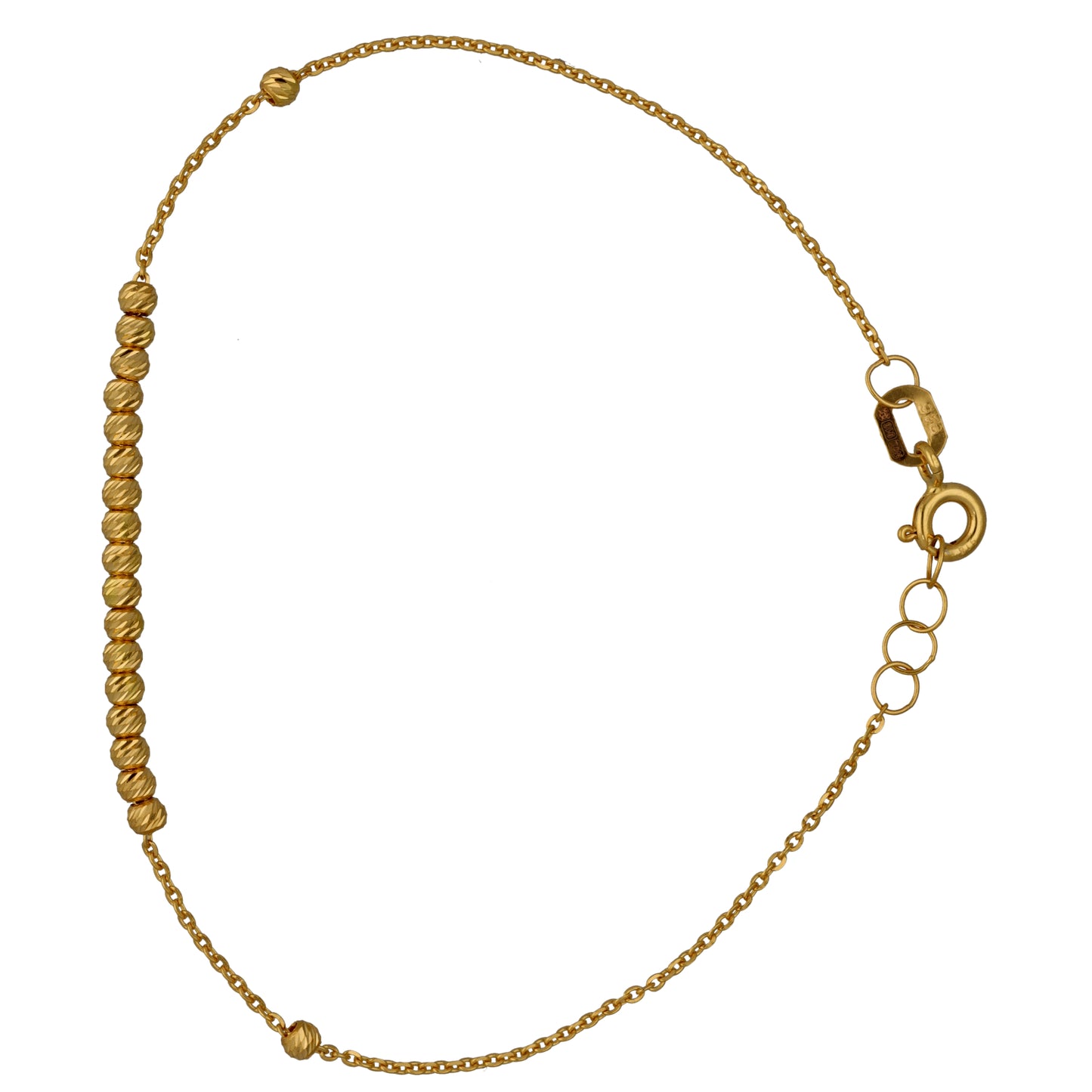 New 22ct Gold Joint Bead Bracelet