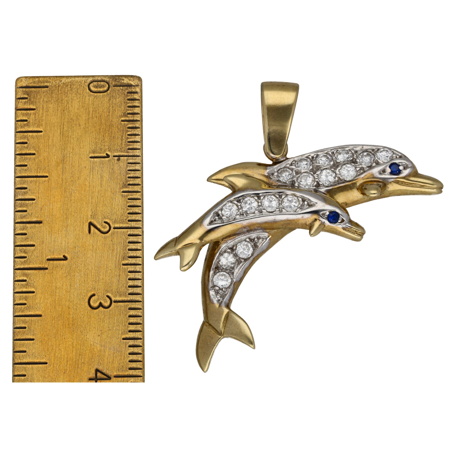 9ct Gold Imitation Dolphin Pendant