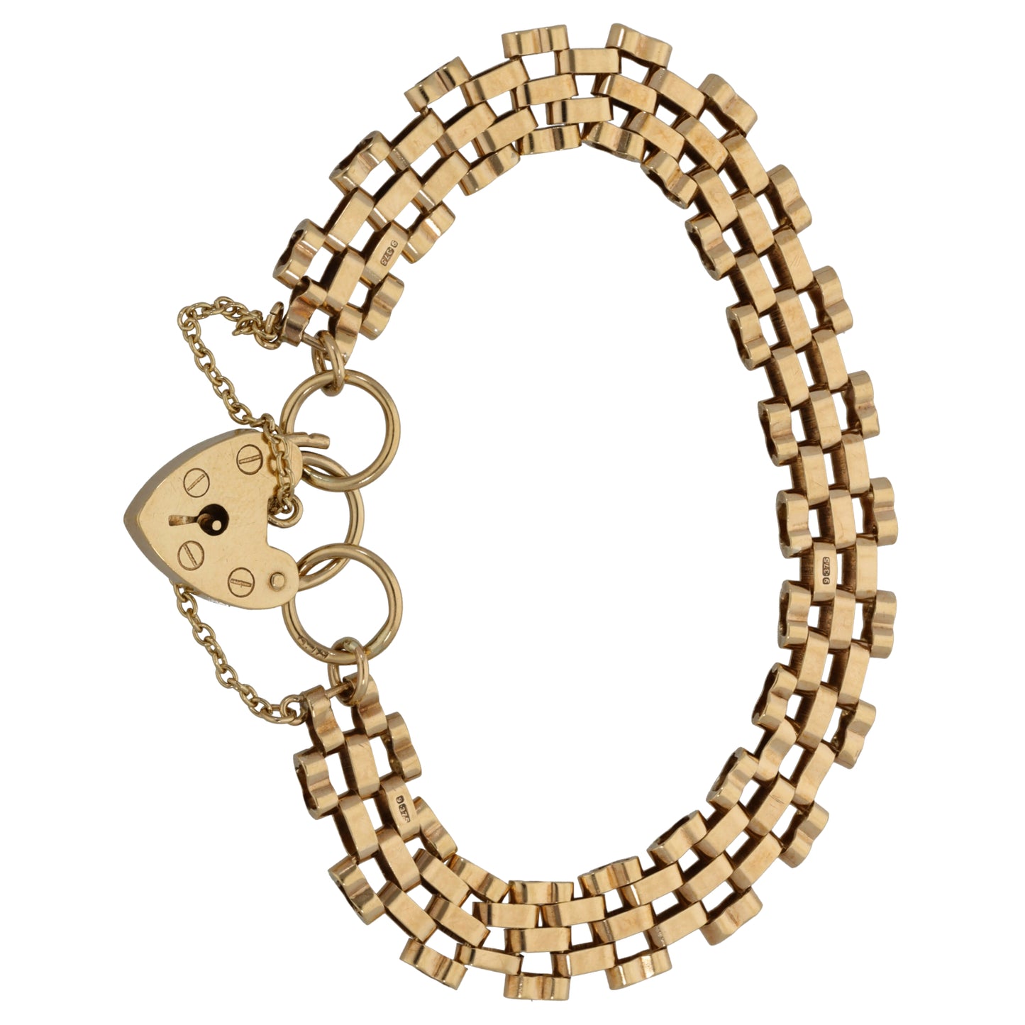 9ct Gold Gate Bracelet