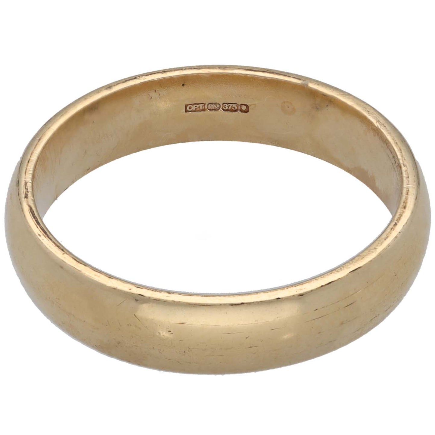 9ct Gold Plain Wedding Ring Size V