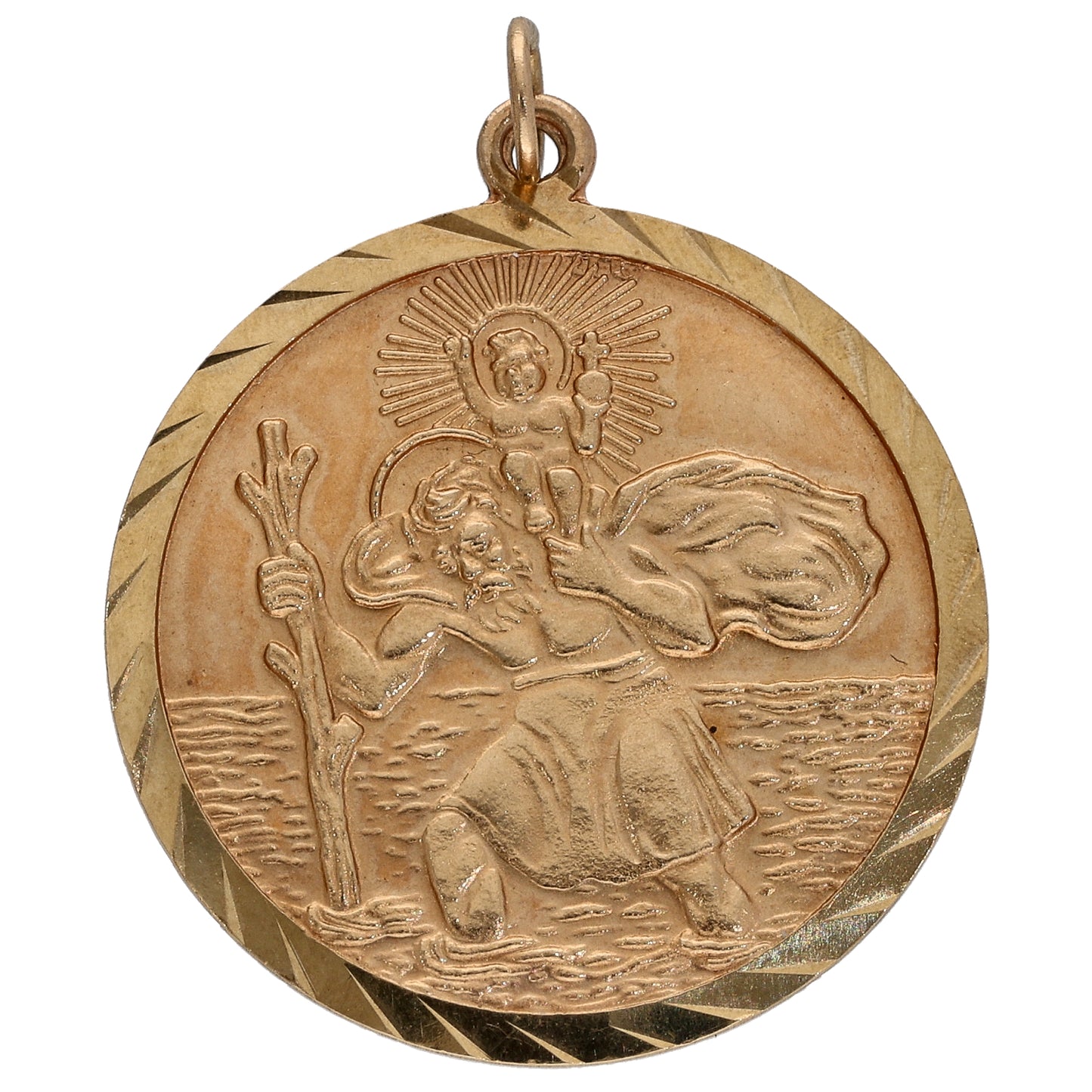 9ct Gold St Christopher Pendant