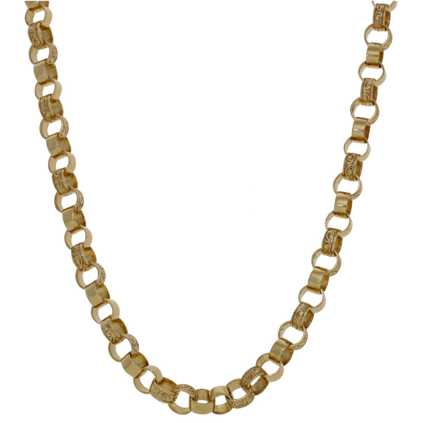 9ct Gold Belcher Chain 16"