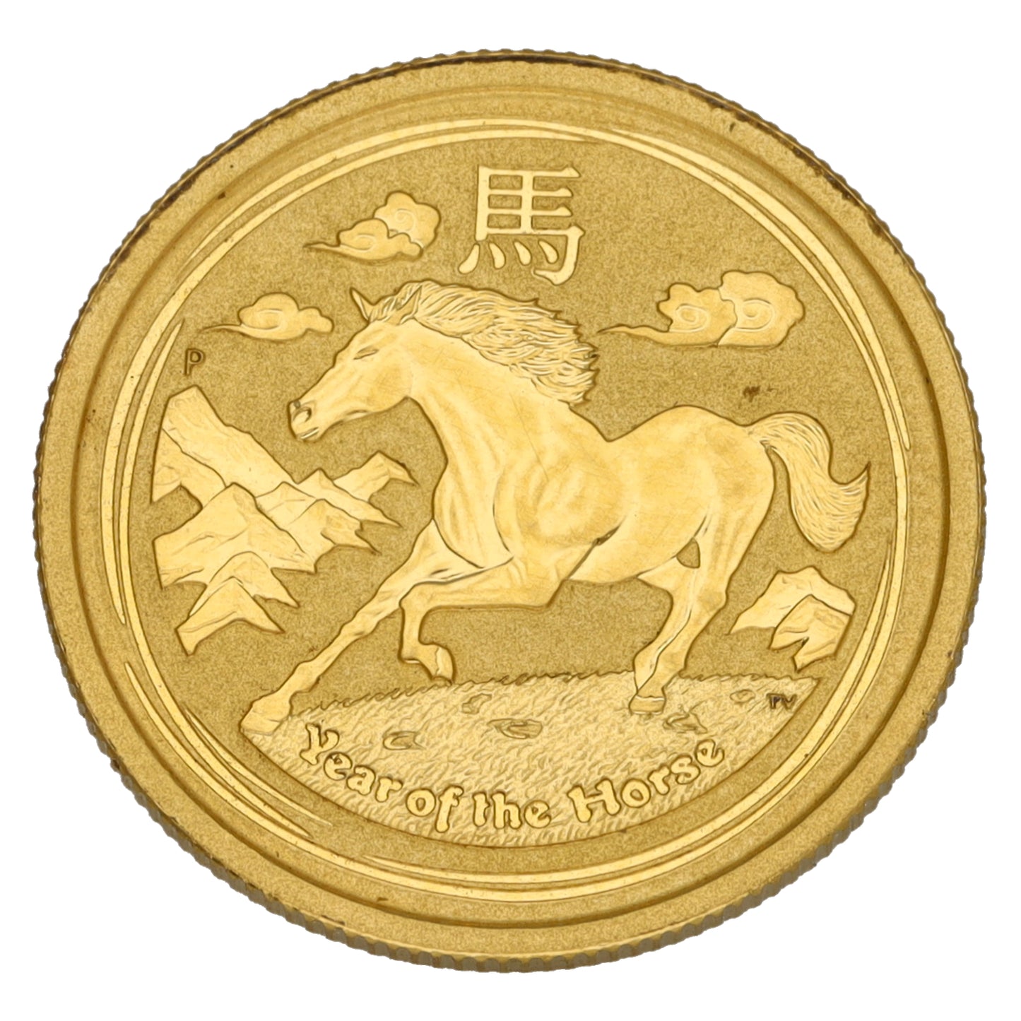 24ct Gold Australia Year Of The Horse 1/4 OZ Coin 2014