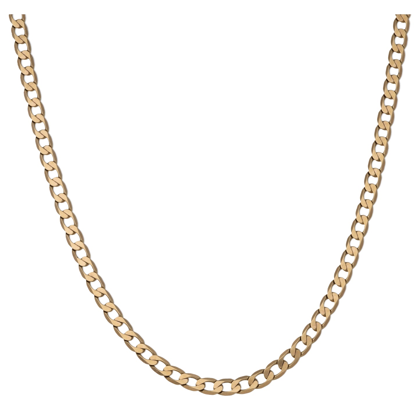 9ct Gold Curb Chain 22"