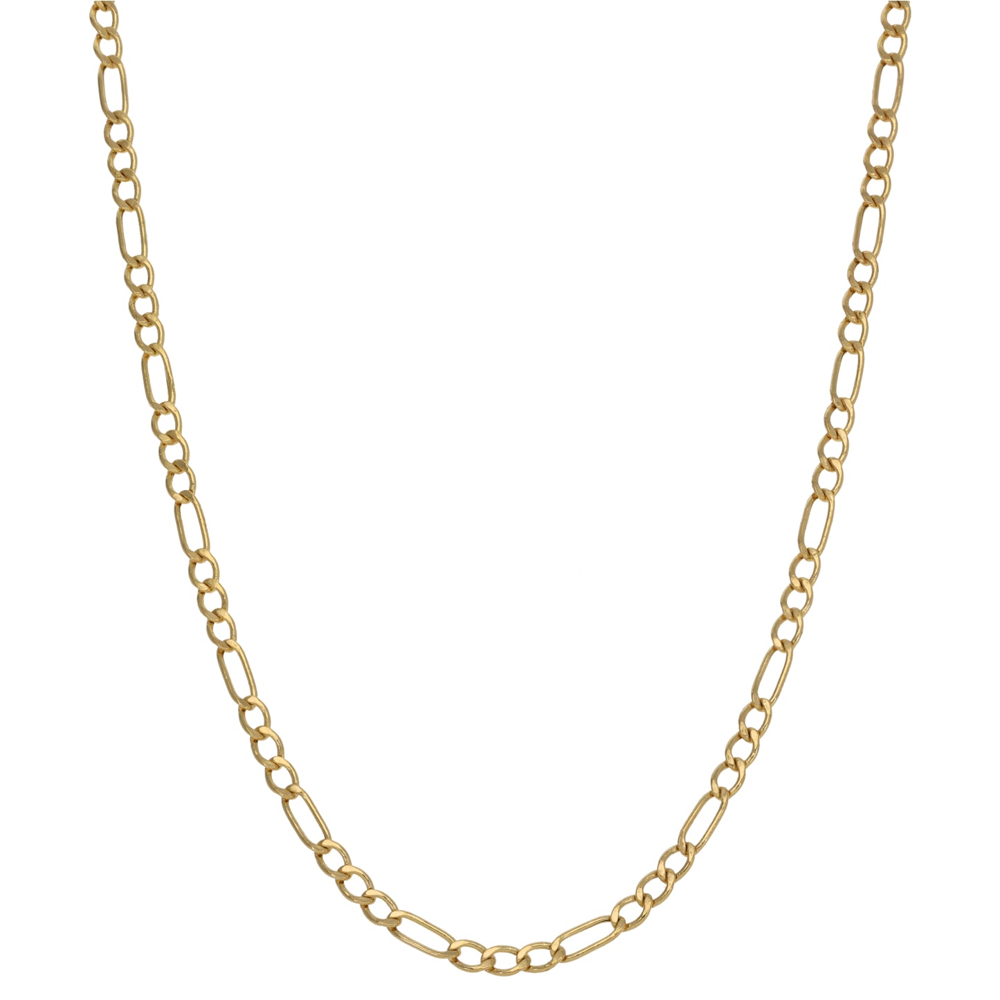 9ct Gold Figaro Chain 18"