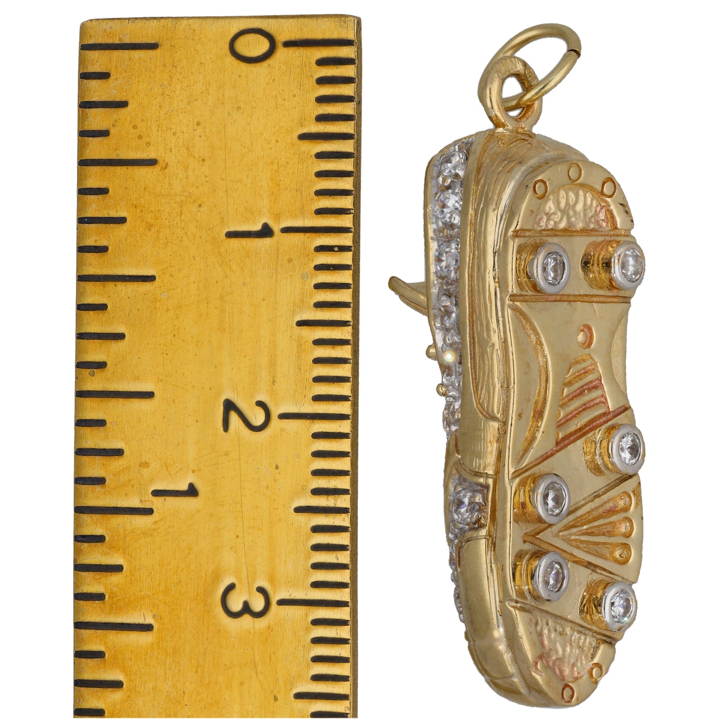 9ct Gold Cubic Zirconia Football Boot Pendant