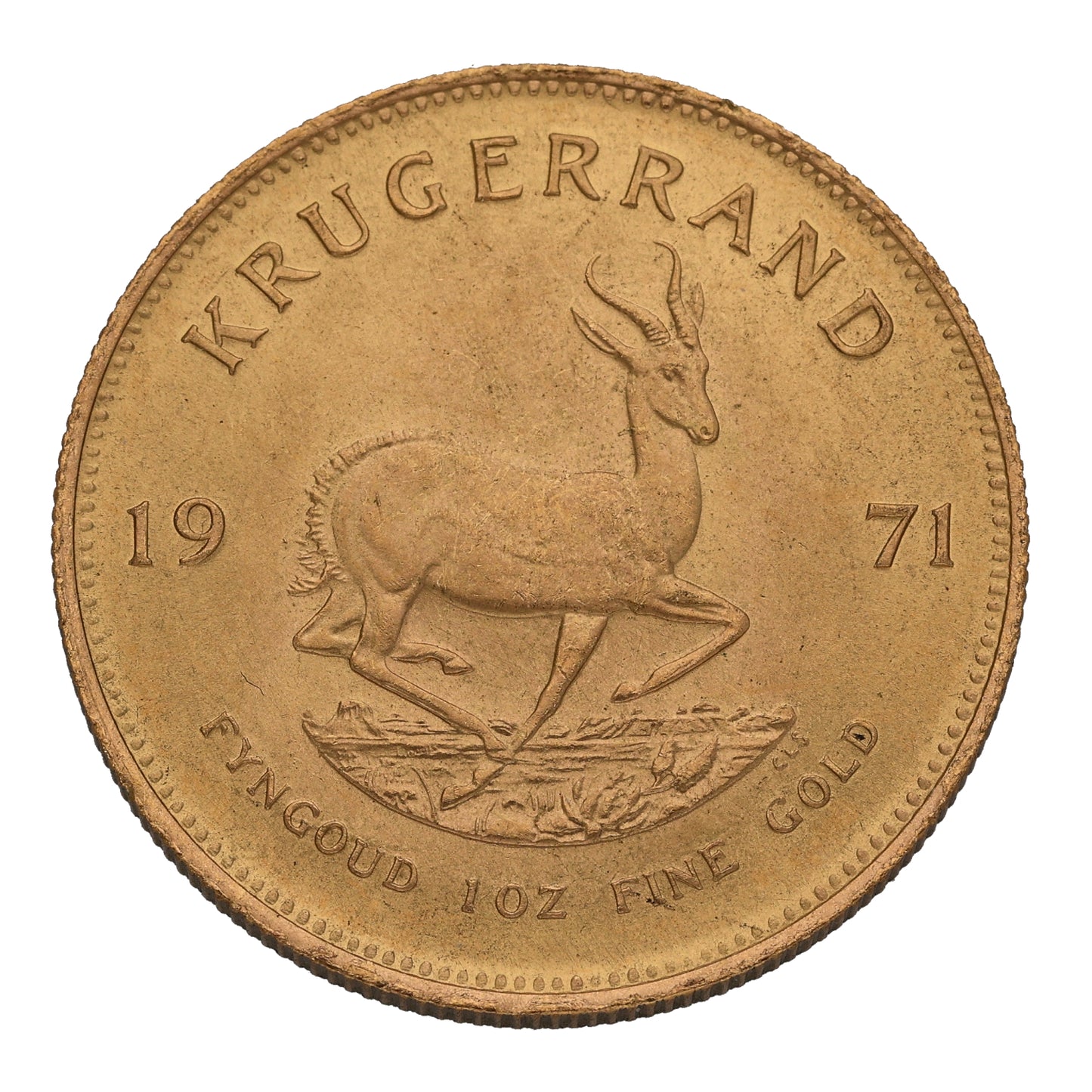 22ct Gold 1 OZ Krugerrand Coin 1971