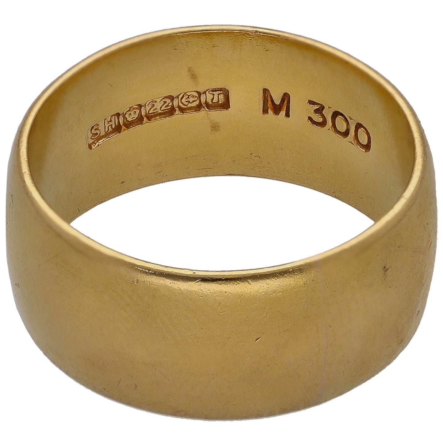 22ct Gold Plain Wedding Ring Size O