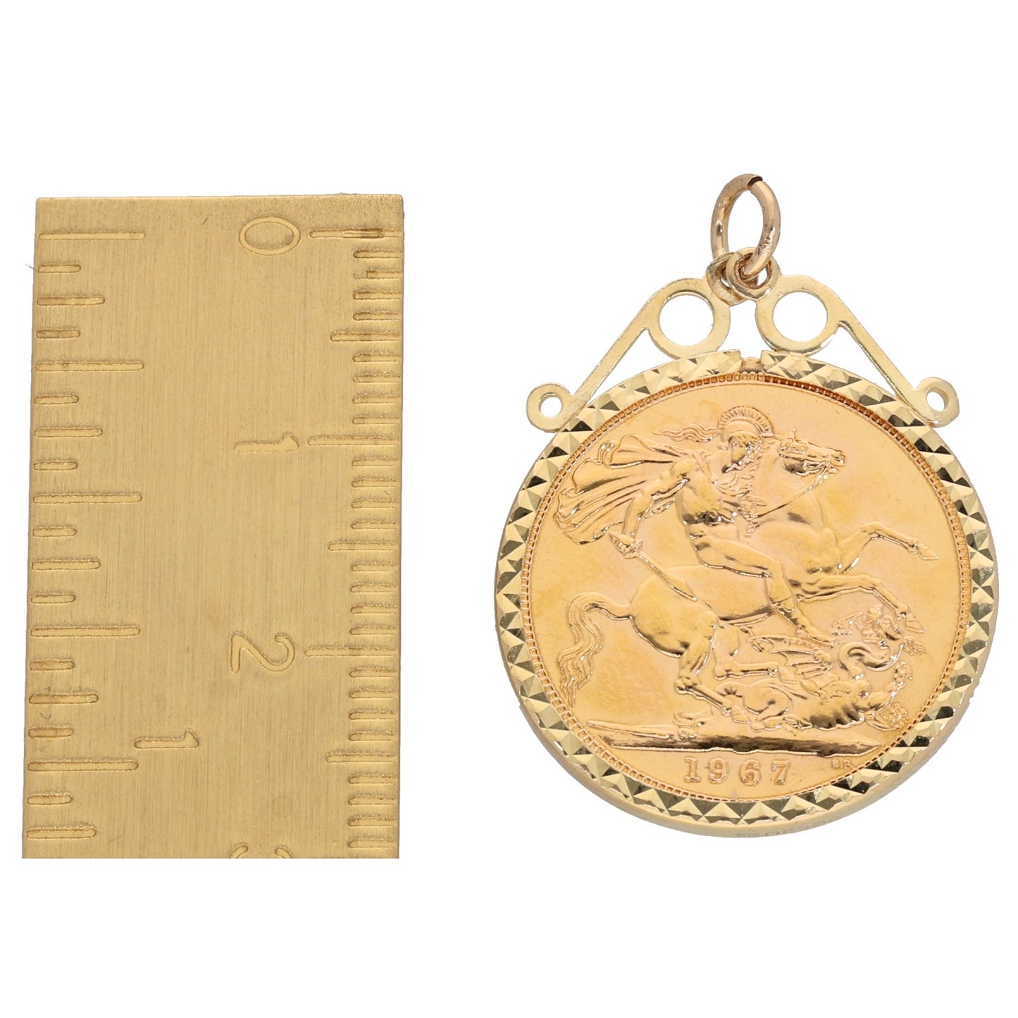 9ct Gold Full Sovereign Coin Pendant