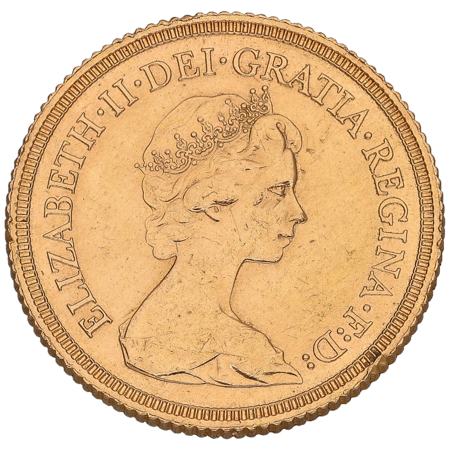 22ct Gold Queen Elizabeth II Full Sovereign Coin 1974