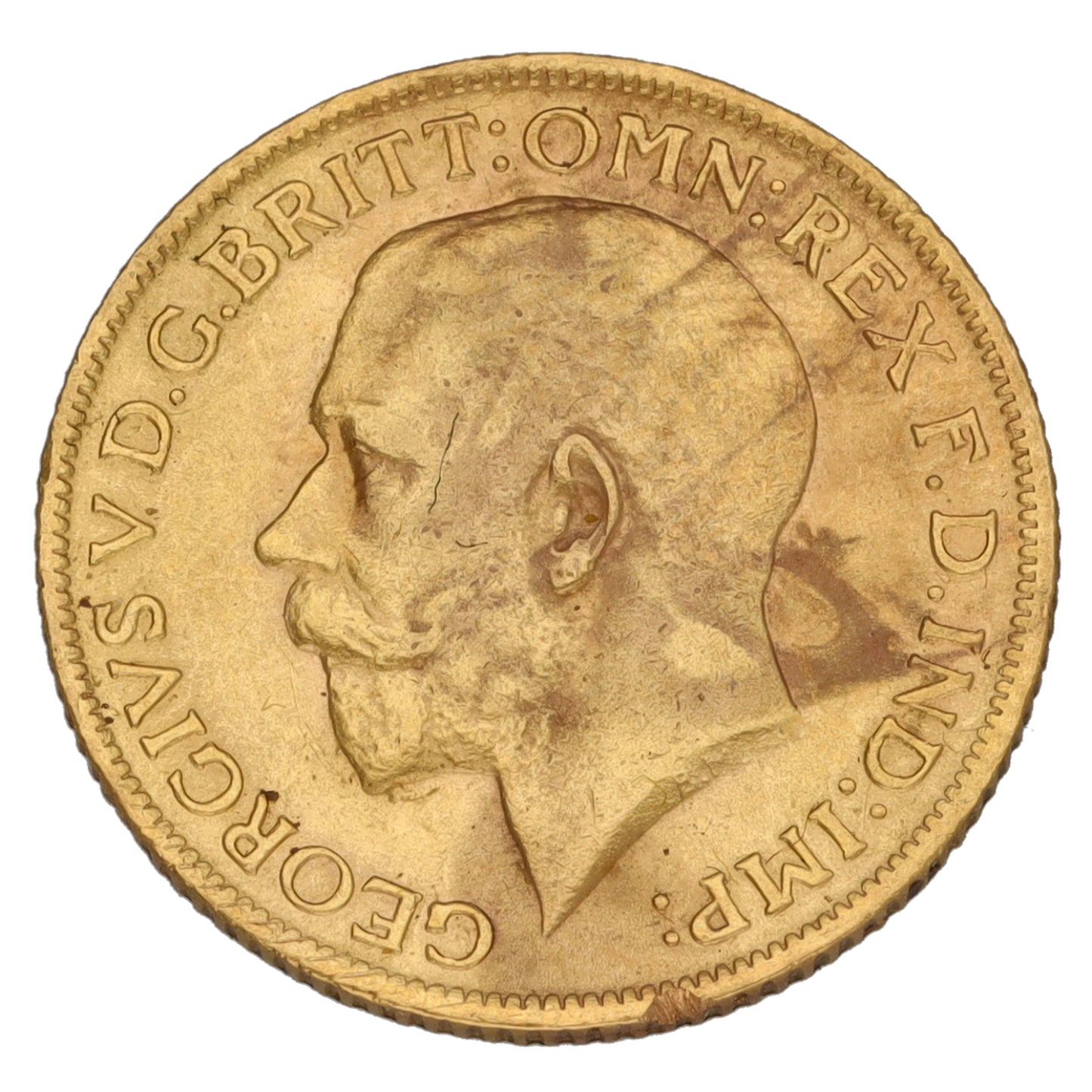 22ct Gold King George V Full Sovereign Coin 1915