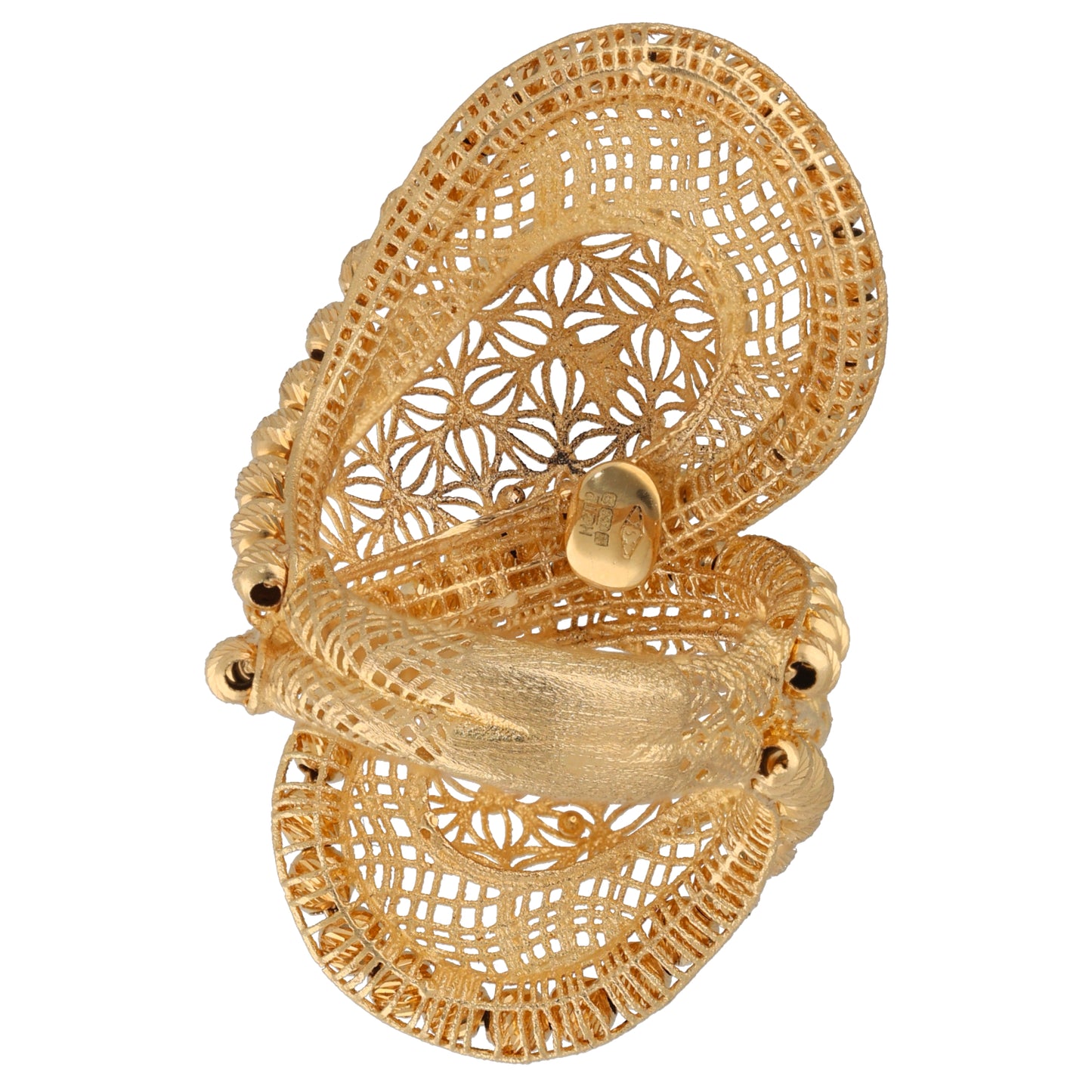 18ct Gold Fancy Necklace, Bracelet, Ring & Earring Jewellery Set