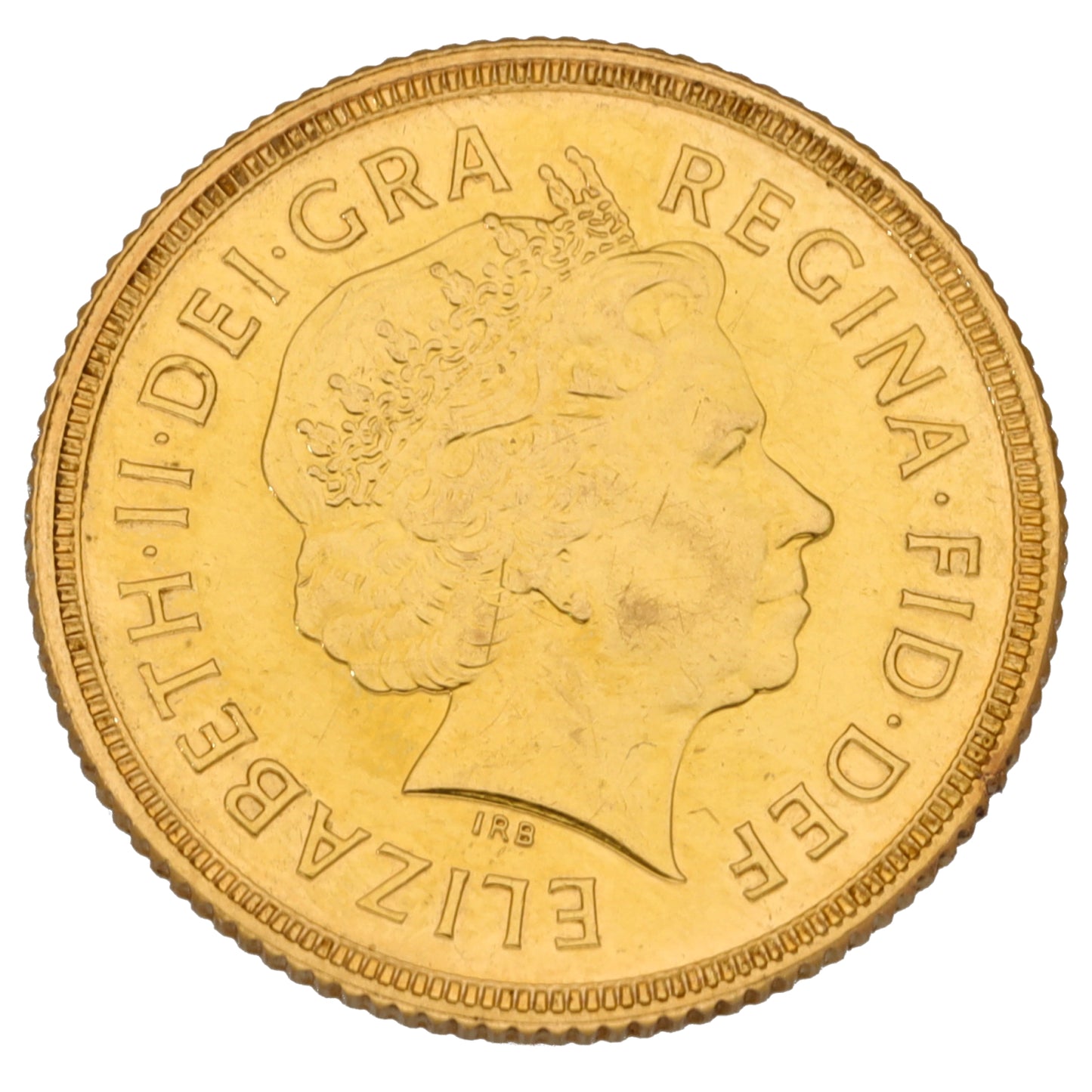 22ct Gold Queen Elizabeth II Full Sovereign Coin 2000