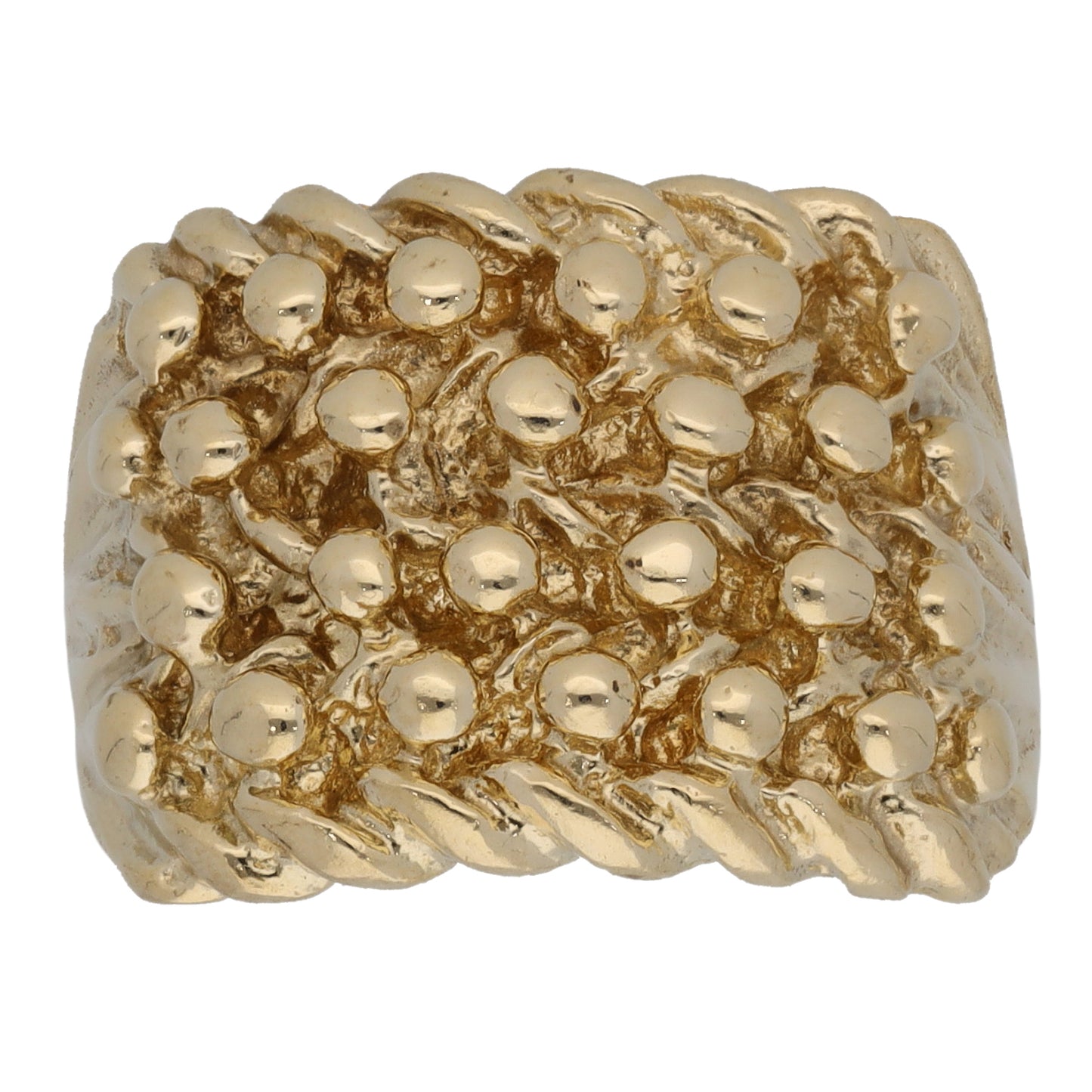 9ct Gold Keeper Ring Size P