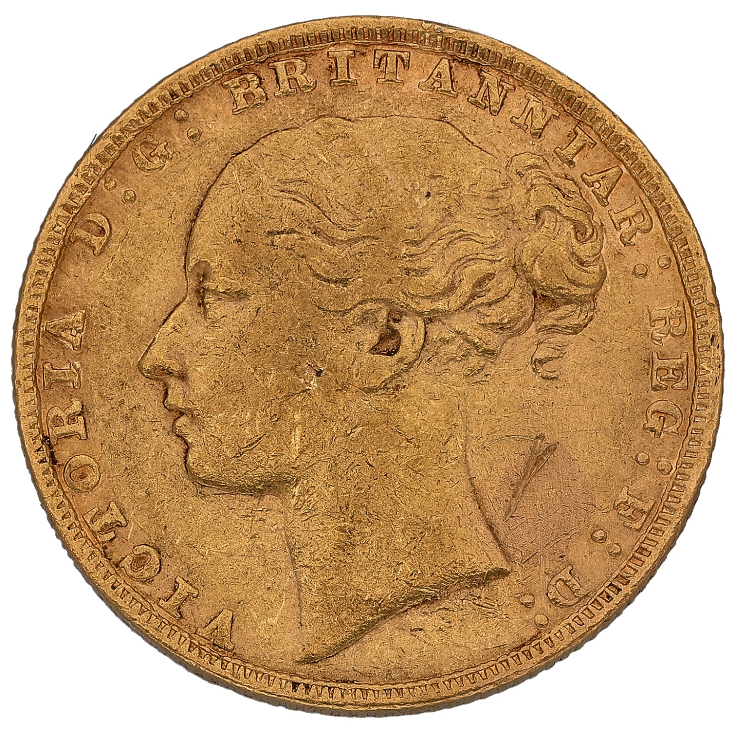 22ct Gold Queen Victoria Full Sovereign Coin 1880