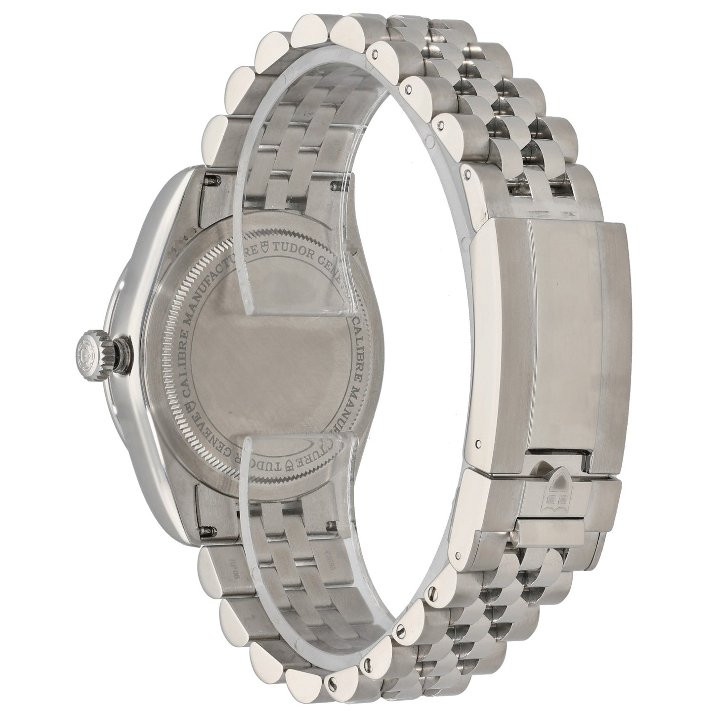 Tudor Vintage 79640 Stainless steel wristwatch caseback and bracelet, engraved back and crown