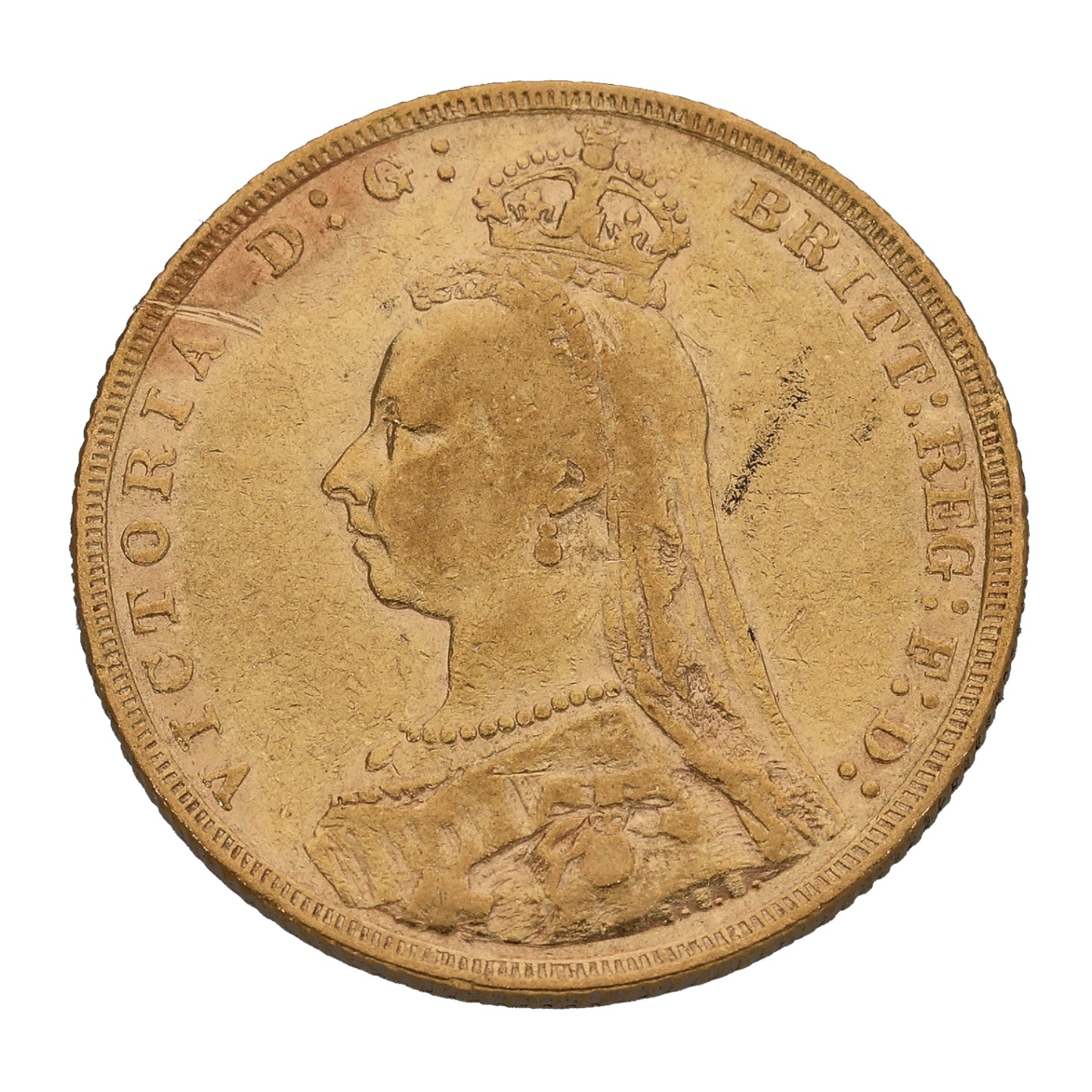 22ct Gold Queen Victoria Full Sovereign Coin 1890