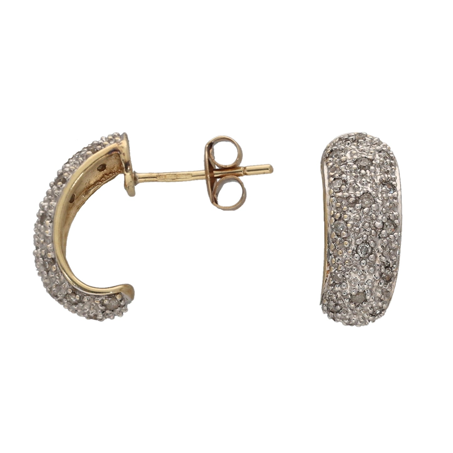 9ct Gold 0.18ct Diamond Dress/Cocktail Earrings