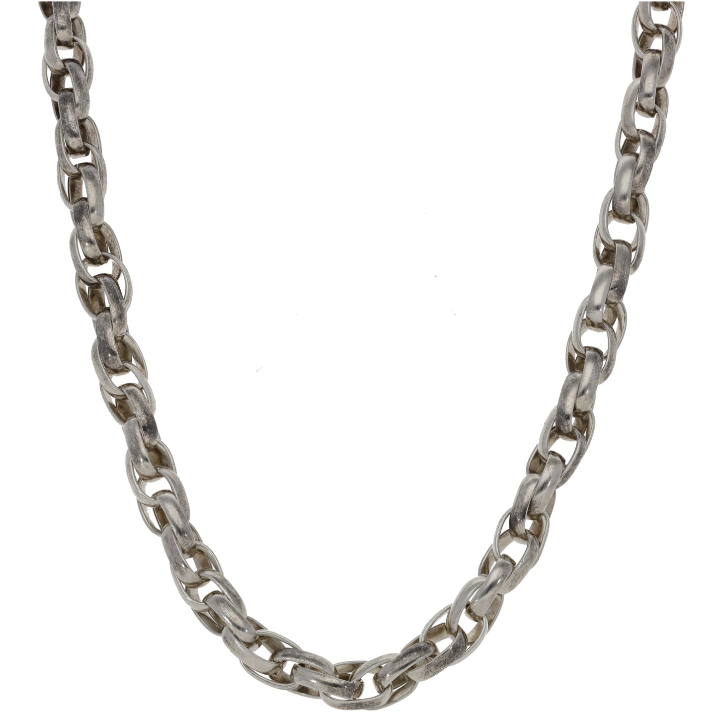 Sterling Silver Fancy Necklace 24"