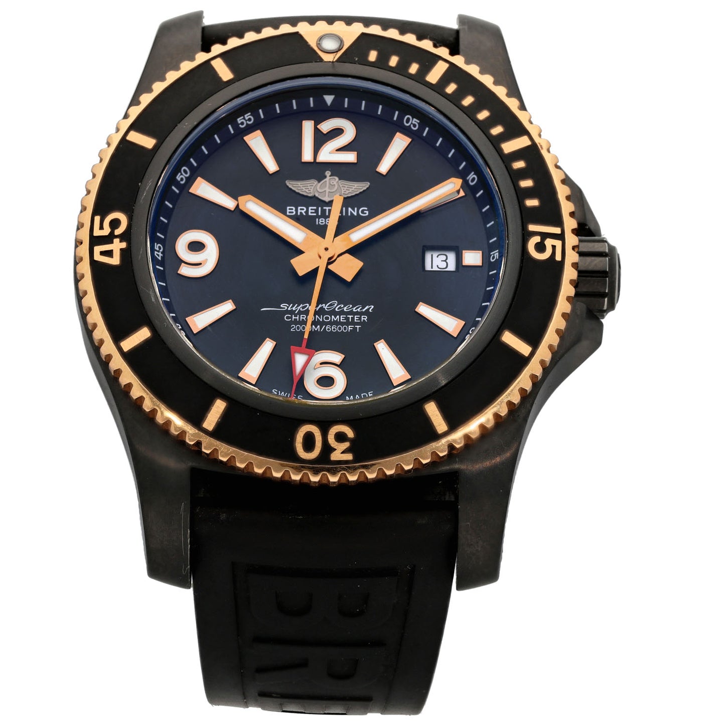 Breitling Superocean U17368 44mm PVD Stainless Steel Watch