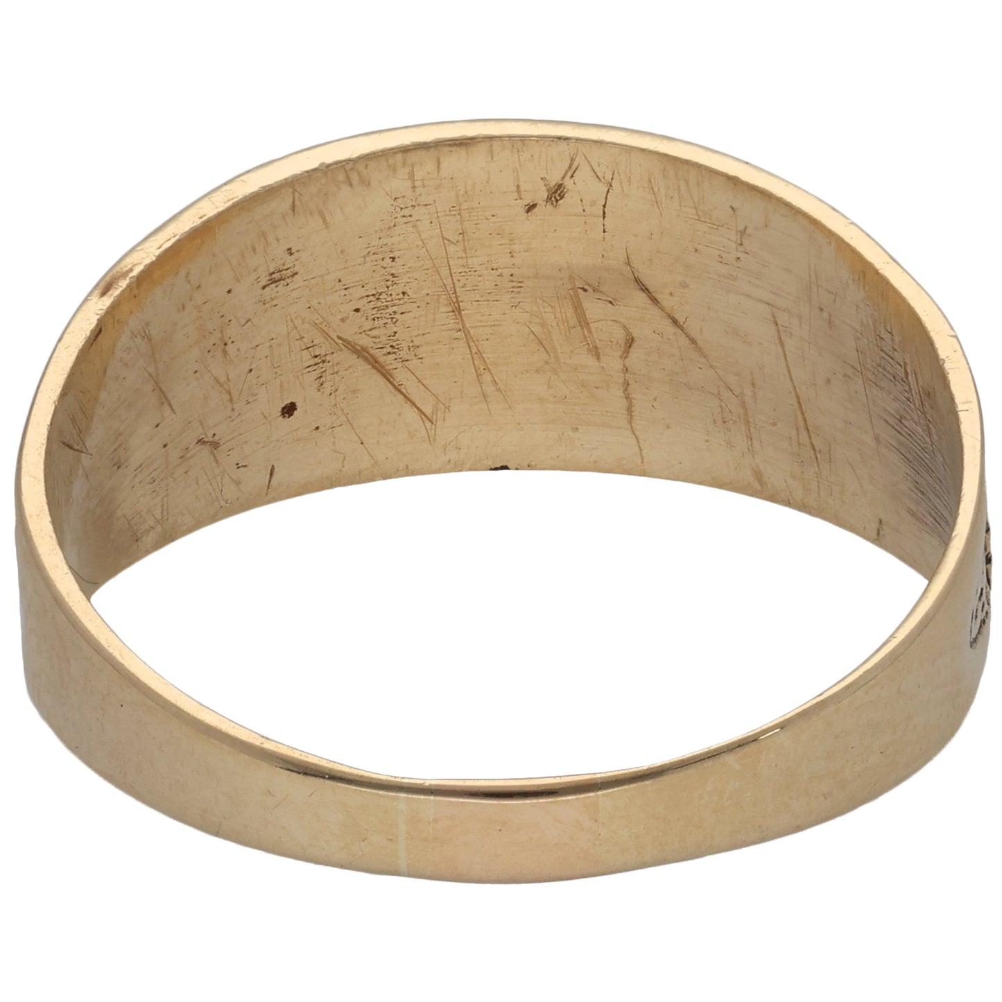 9ct Gold Mizpah Ring Size T