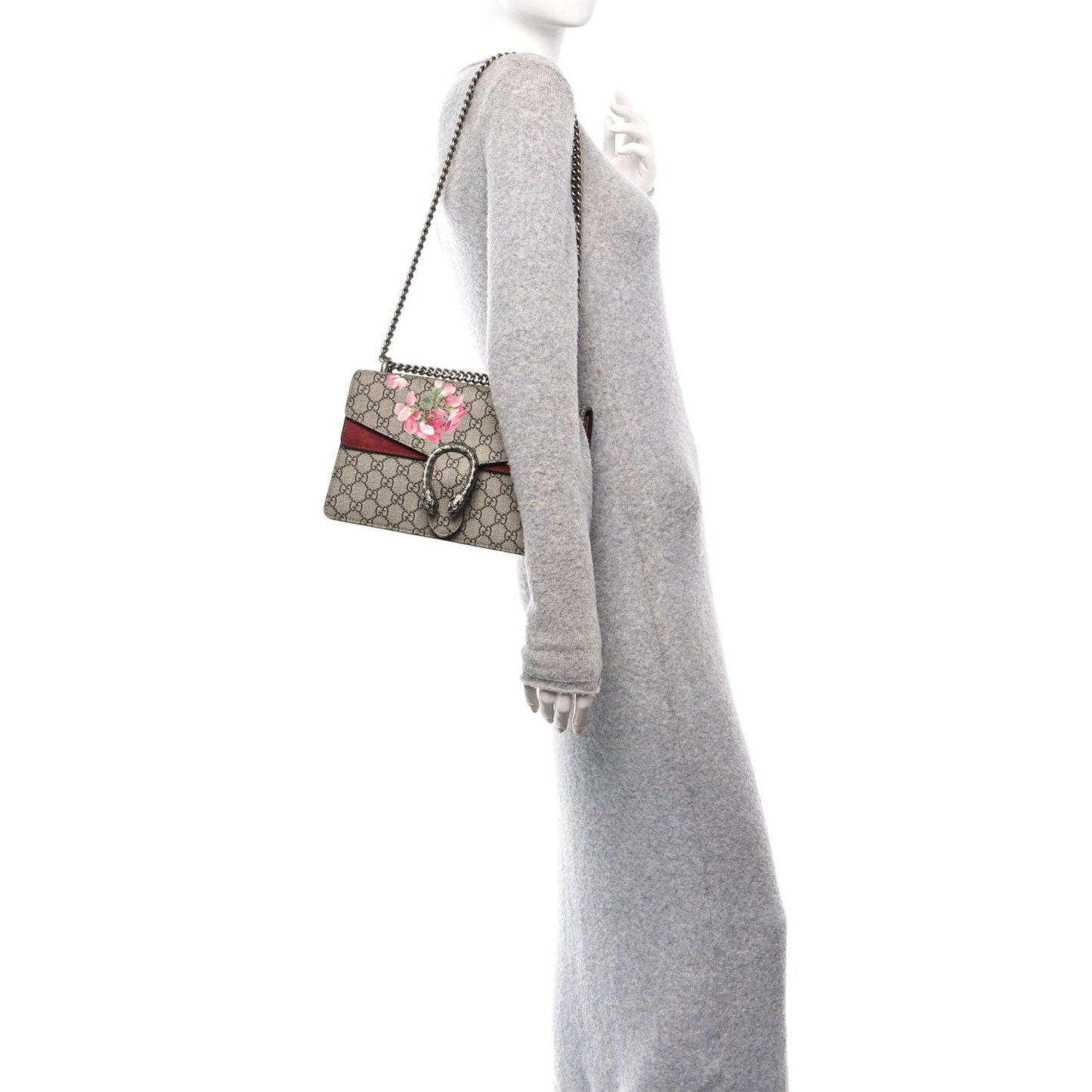 Gucci Dionysus GG Supreme Blooms Coated Canvas Bag - Beige & Dry Rose