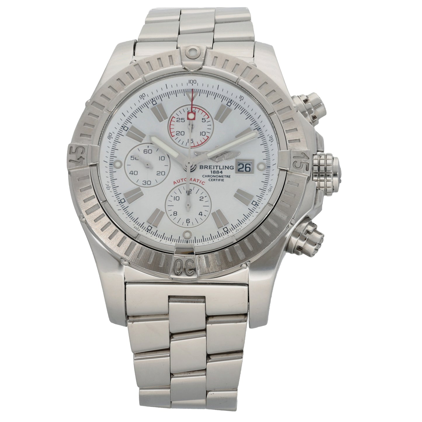 Breitling Super Avenger A13370 48mm Stainless Steel Watch