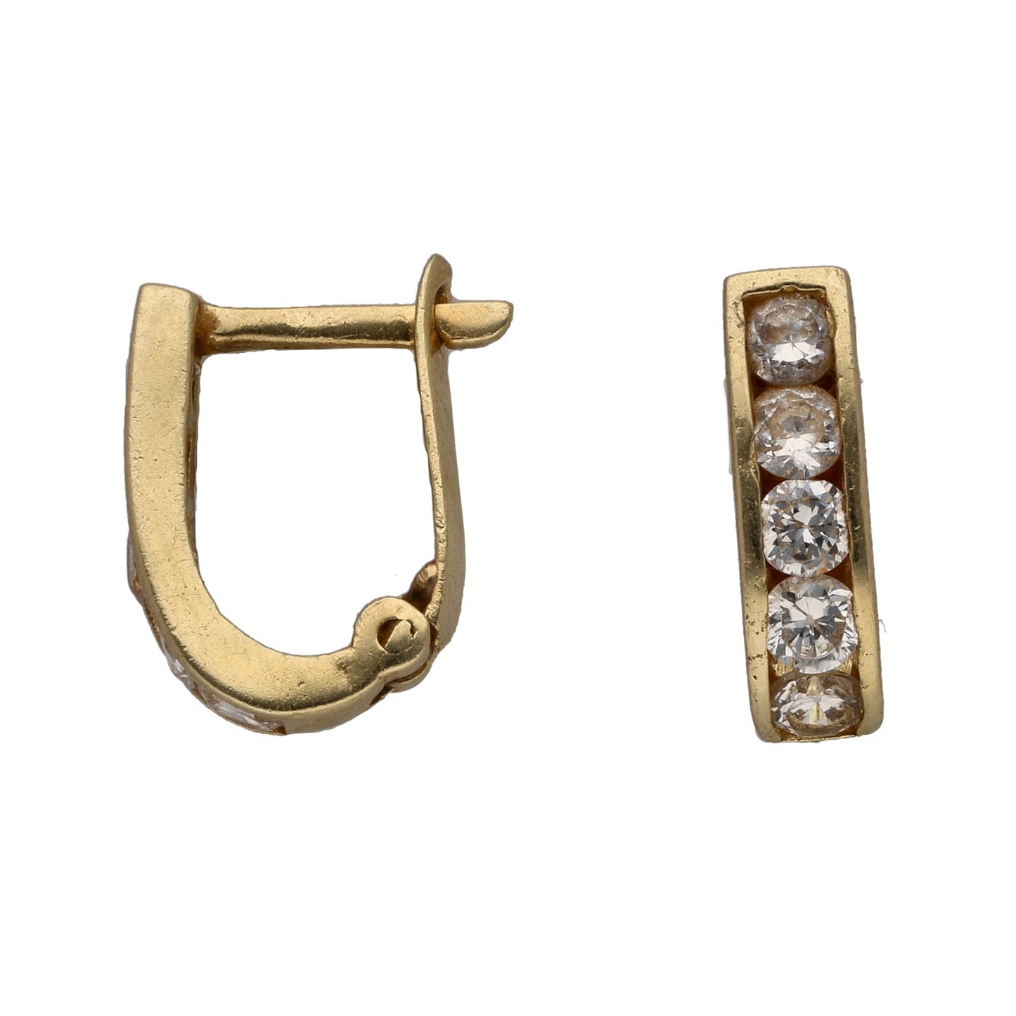 14ct Gold Cubic Zirconia Dress/Cocktail Earrings