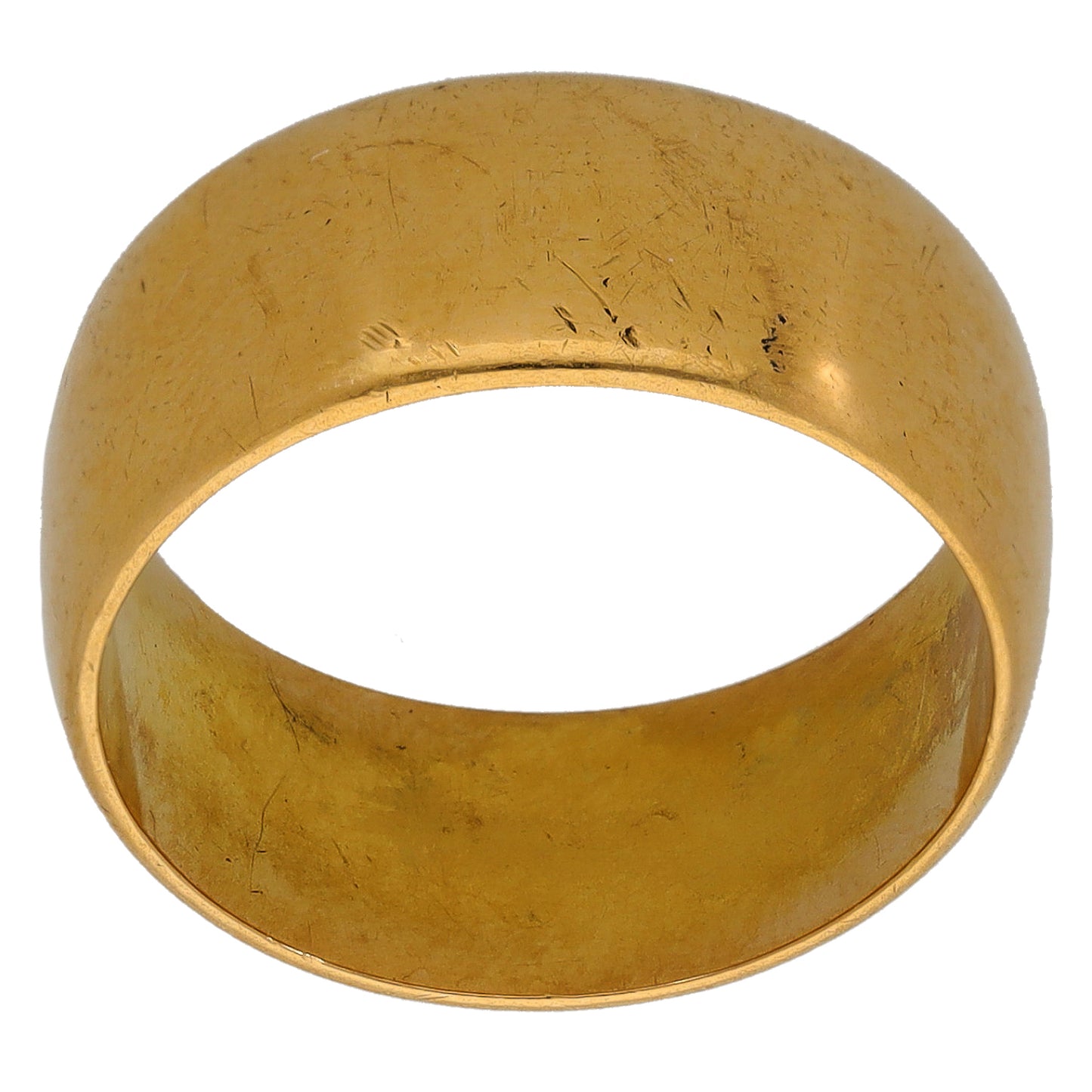 22ct Gold Plain Wedding Ring Size N