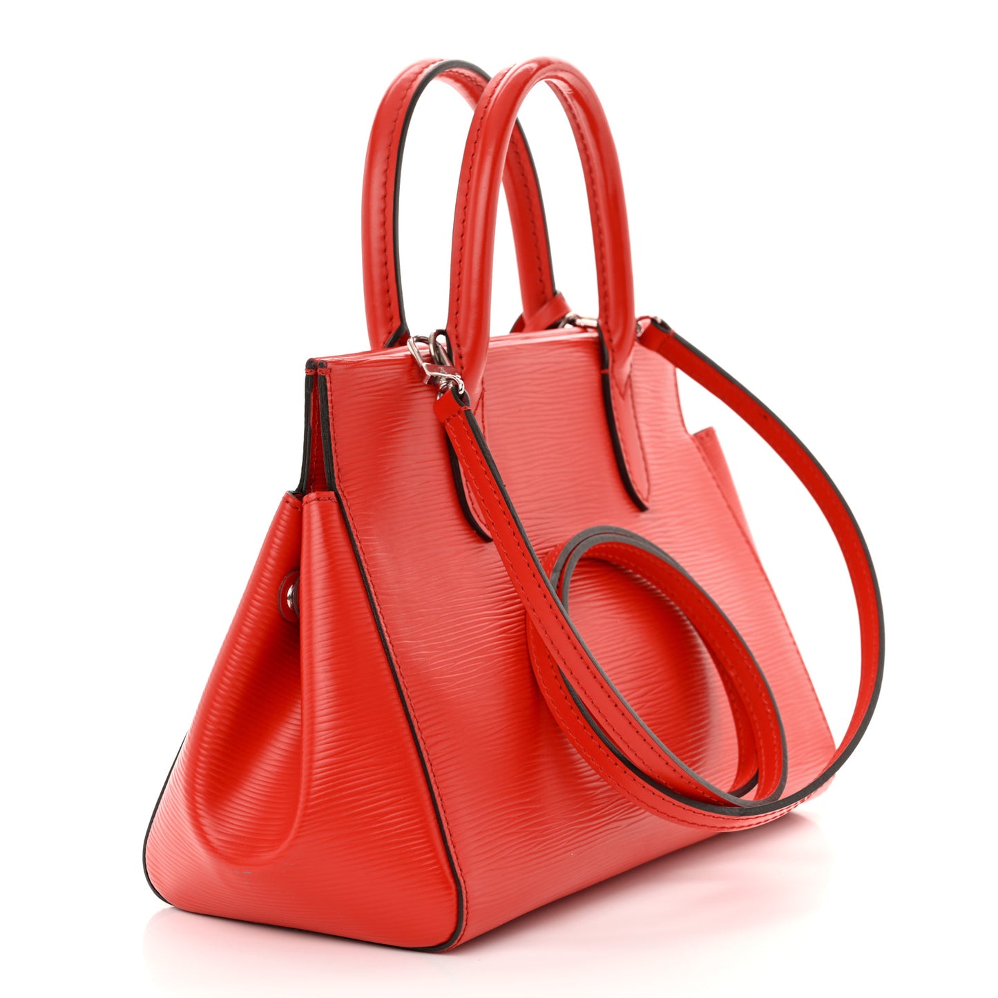 Louis Vuitton Marly BB Epi Patent Leather Bag - Coquelicot