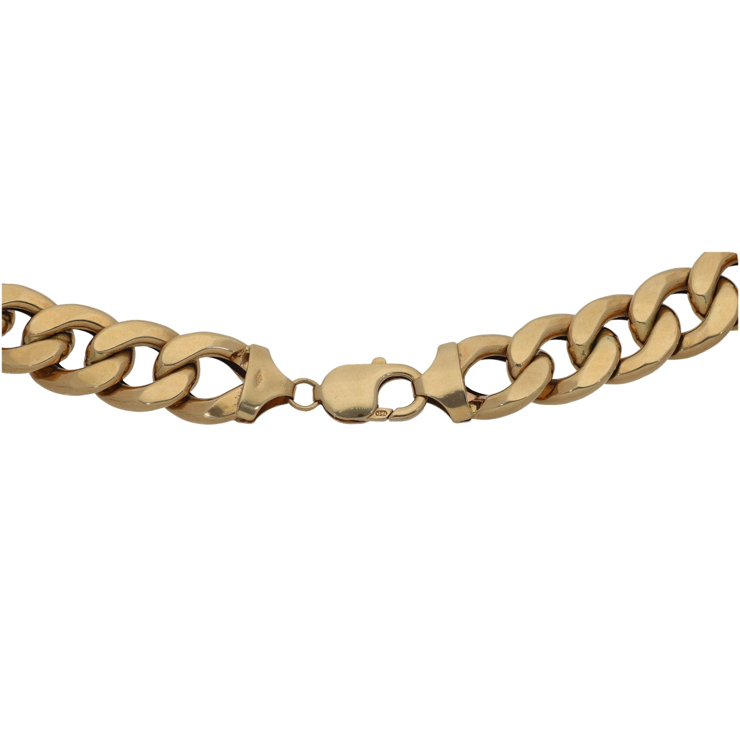 18ct Gold Curb Chain 26"