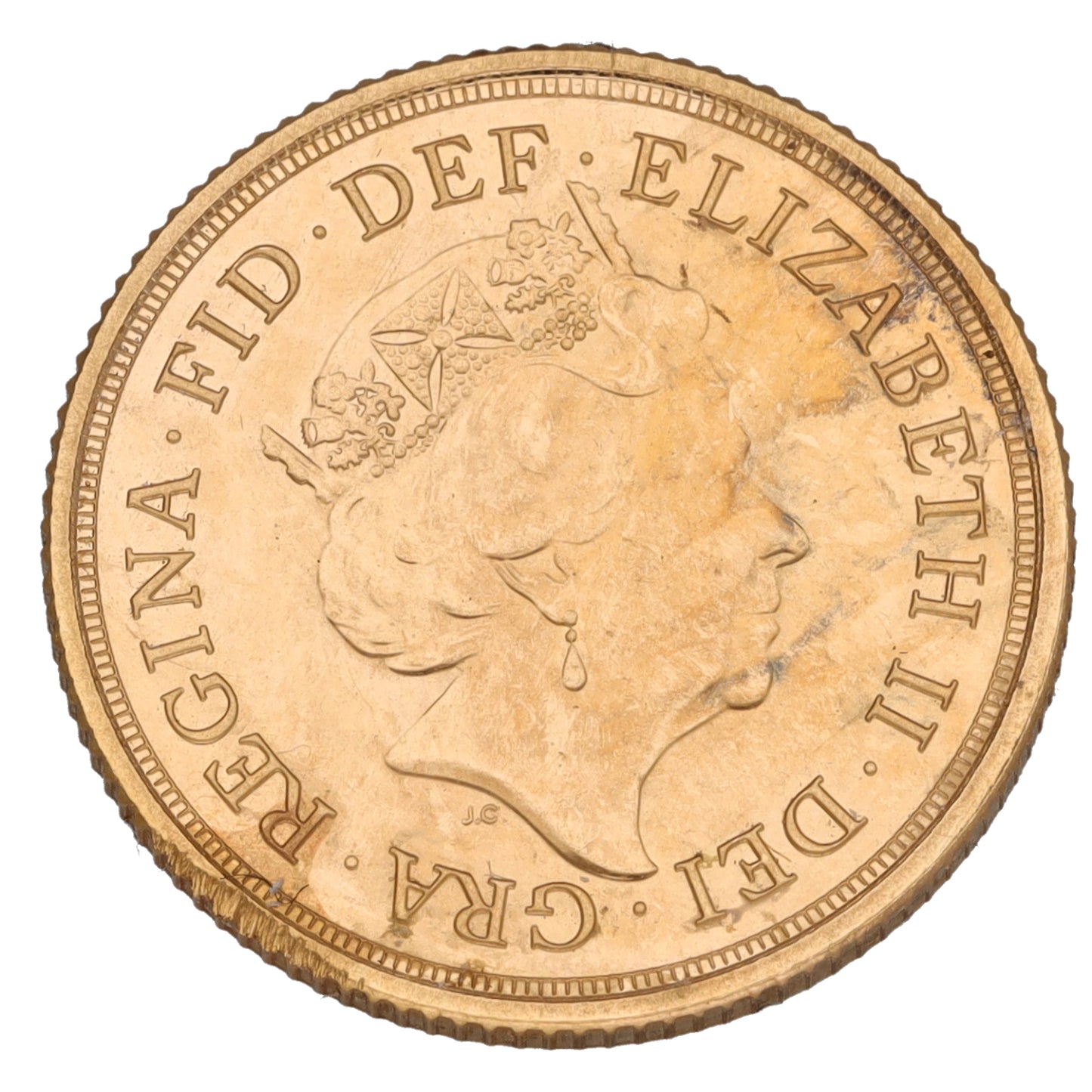 22ct Gold Queen Elizabeth II Full Sovereign Coin 2019