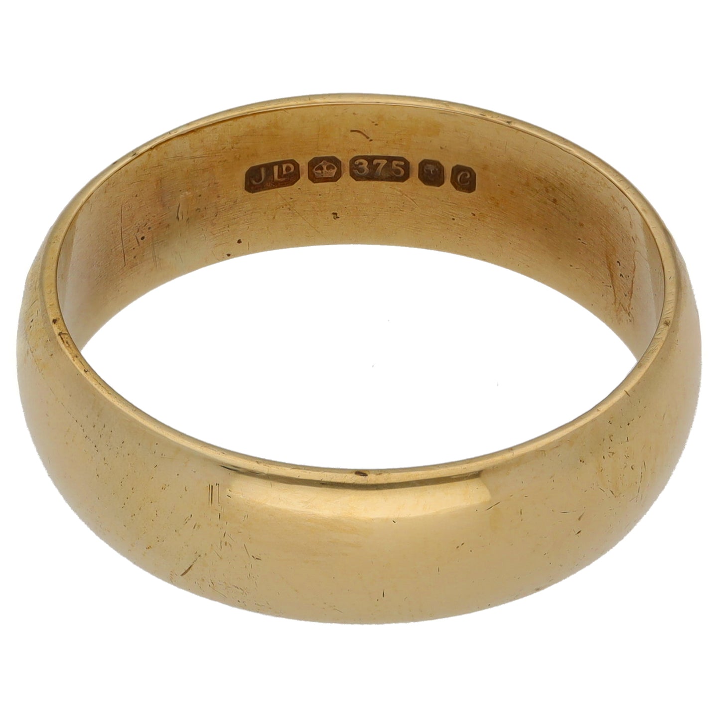 9ct Gold Plain Wedding Ring Size V