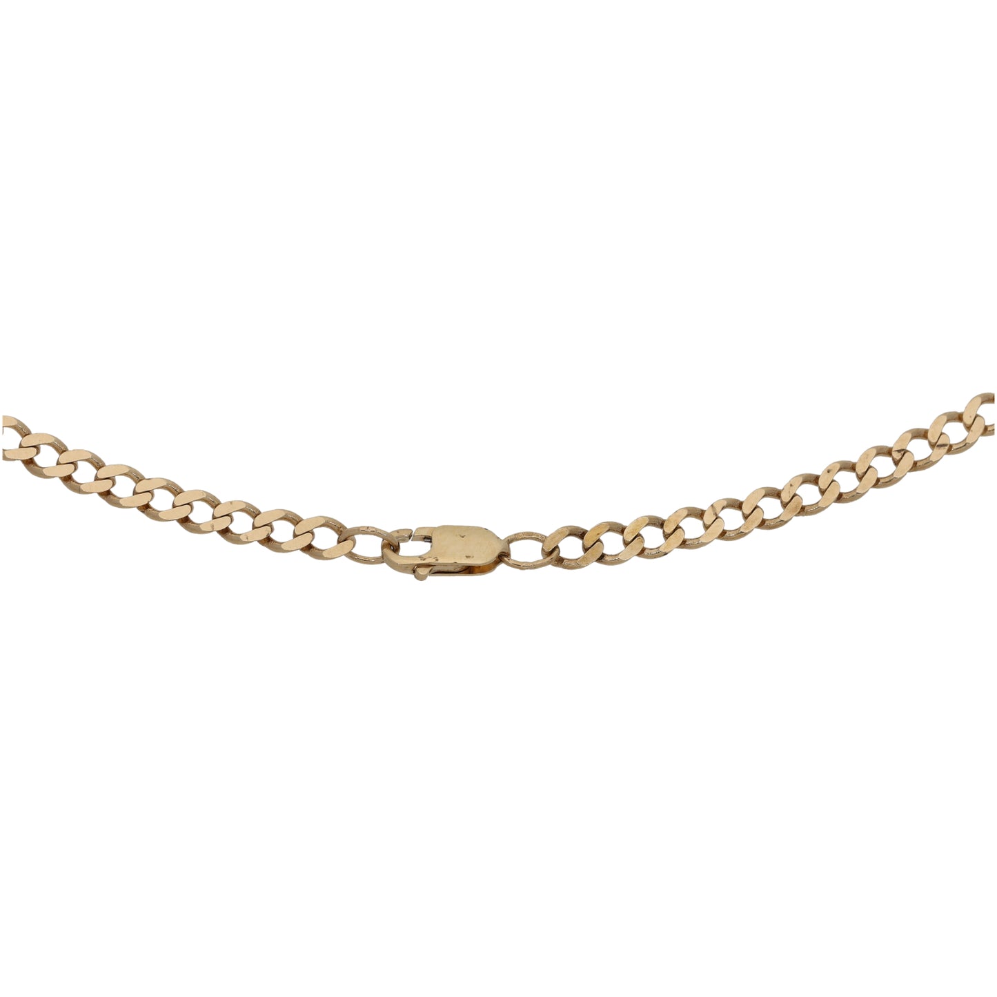 9ct Gold Curb Chain 18"