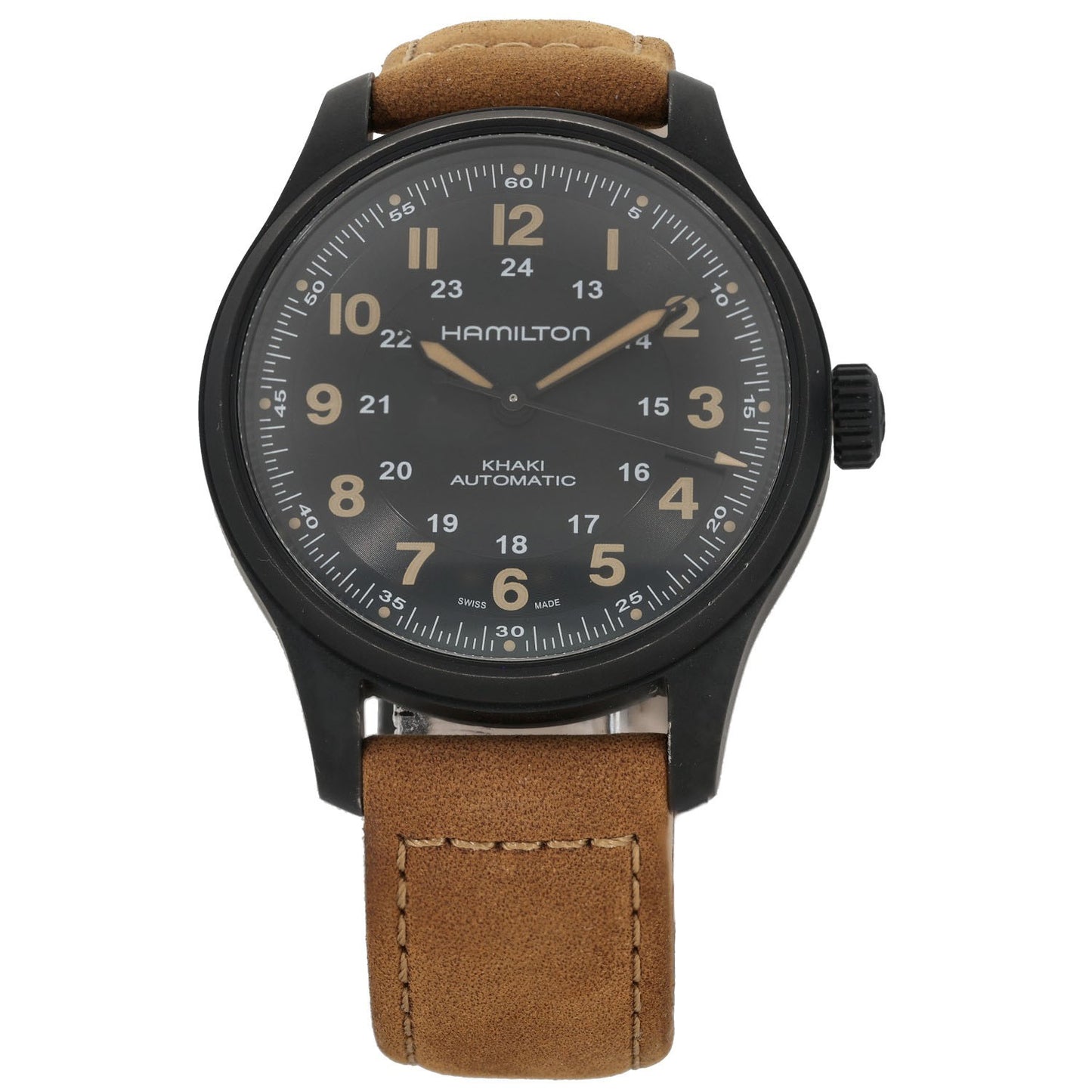 Hamilton Khaki Field H706650 42mm PVD Titanium Watch