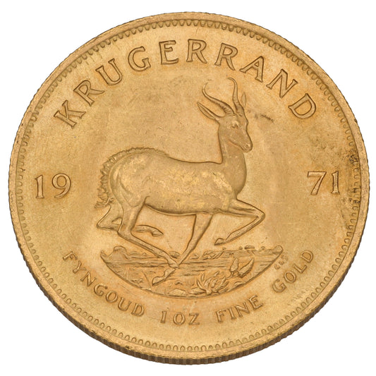 22ct Gold 1 OZ Krugerrand Coin 1971